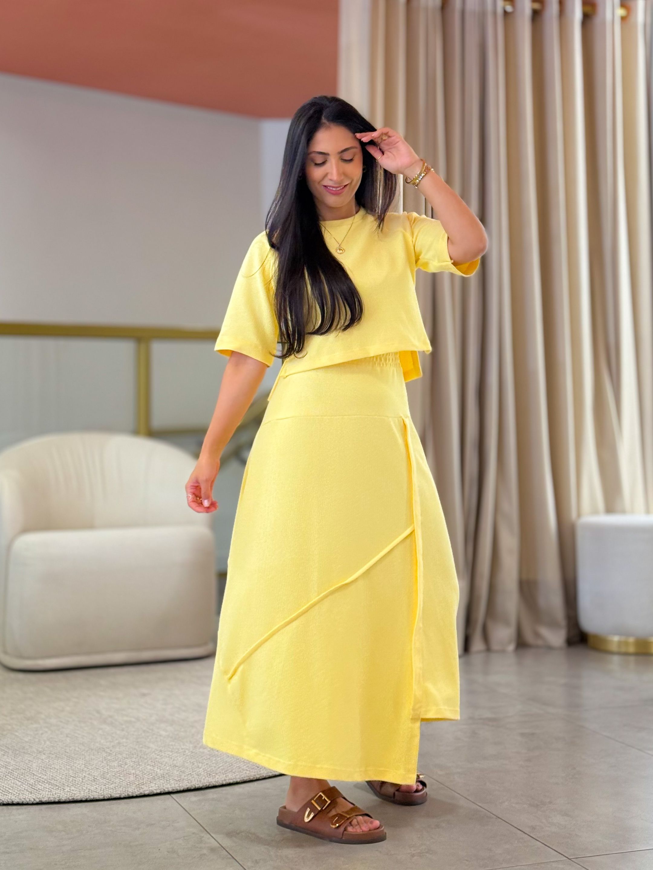 Conjunto Cleo Amarelo