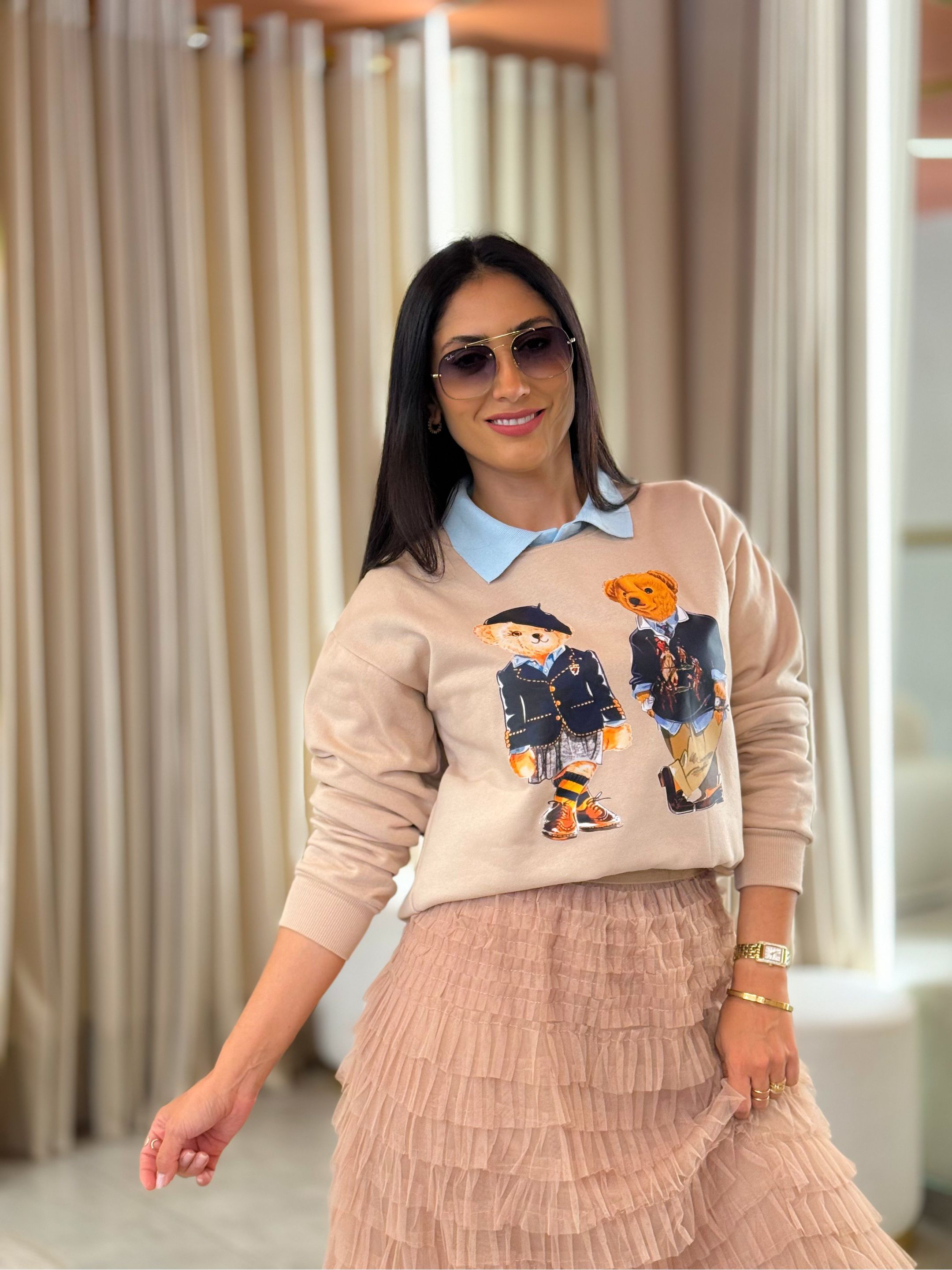 Moletom Ted Nude - Por Katia Vilar Moda Clássica 
