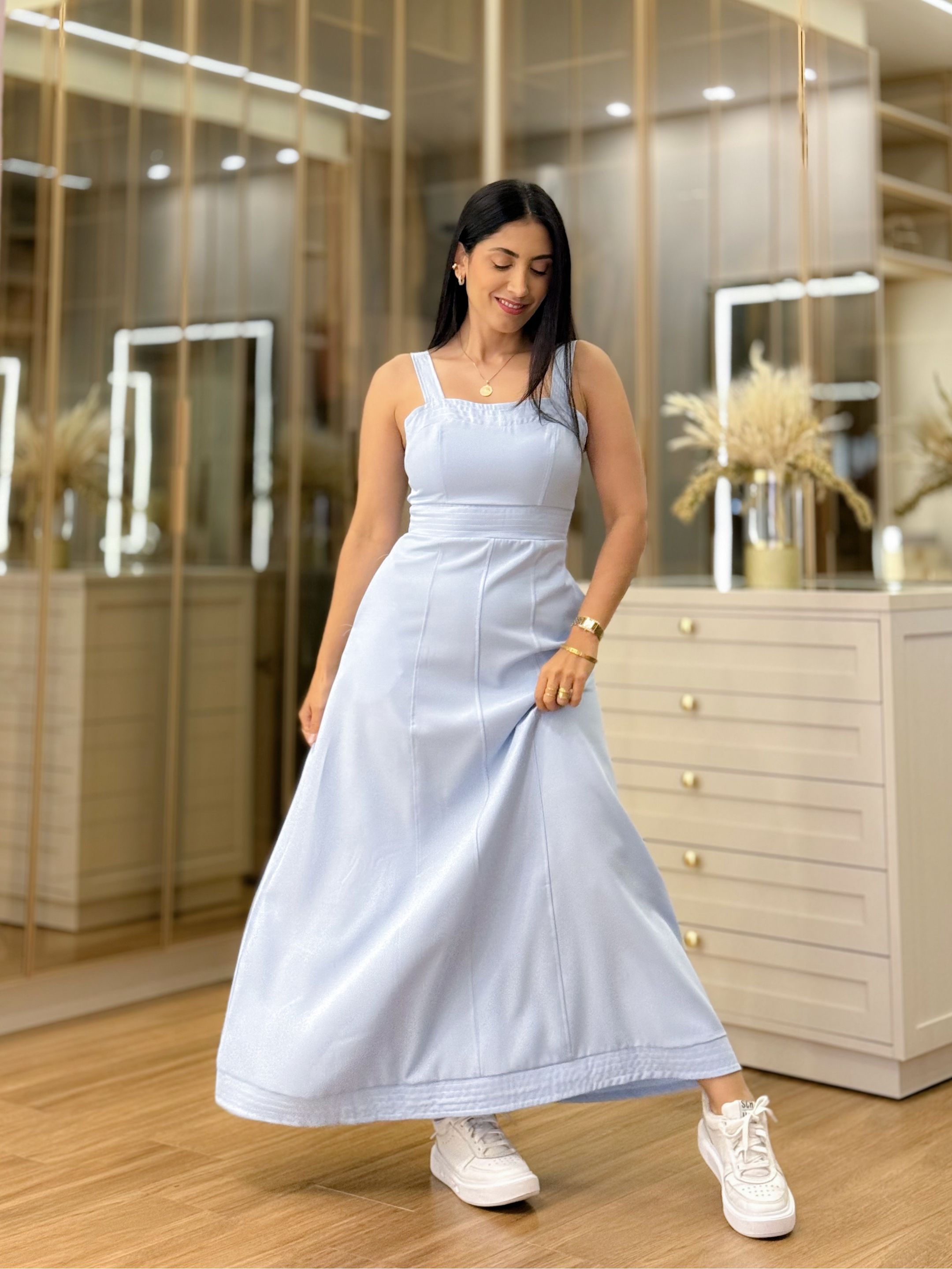 Vestido Naiara Azul Bebe
