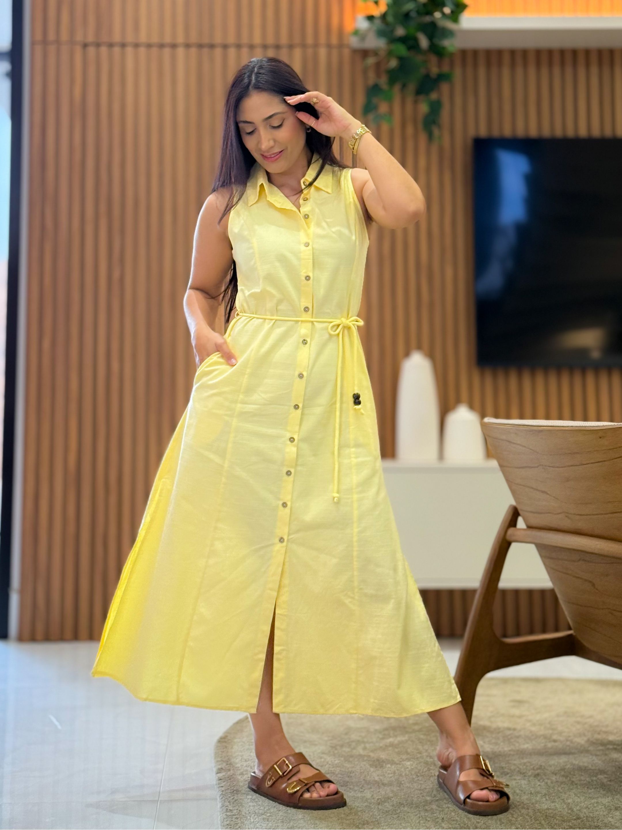 Vestido Luara Amarelo