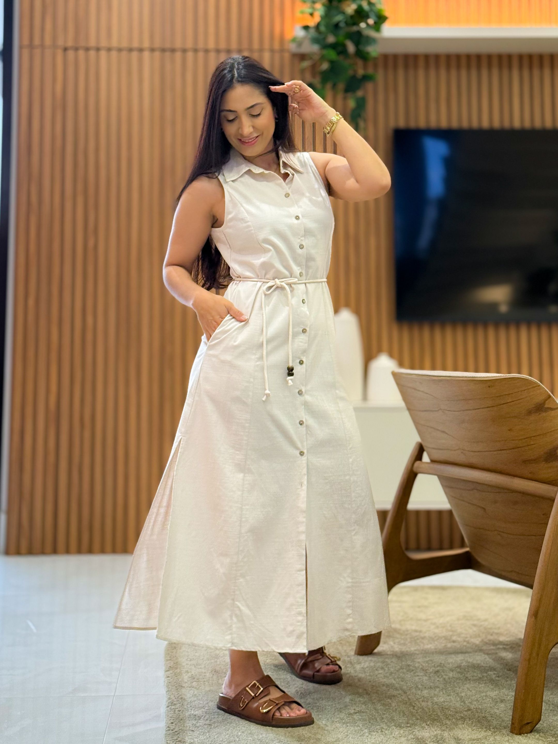 Vestido Luara Creme