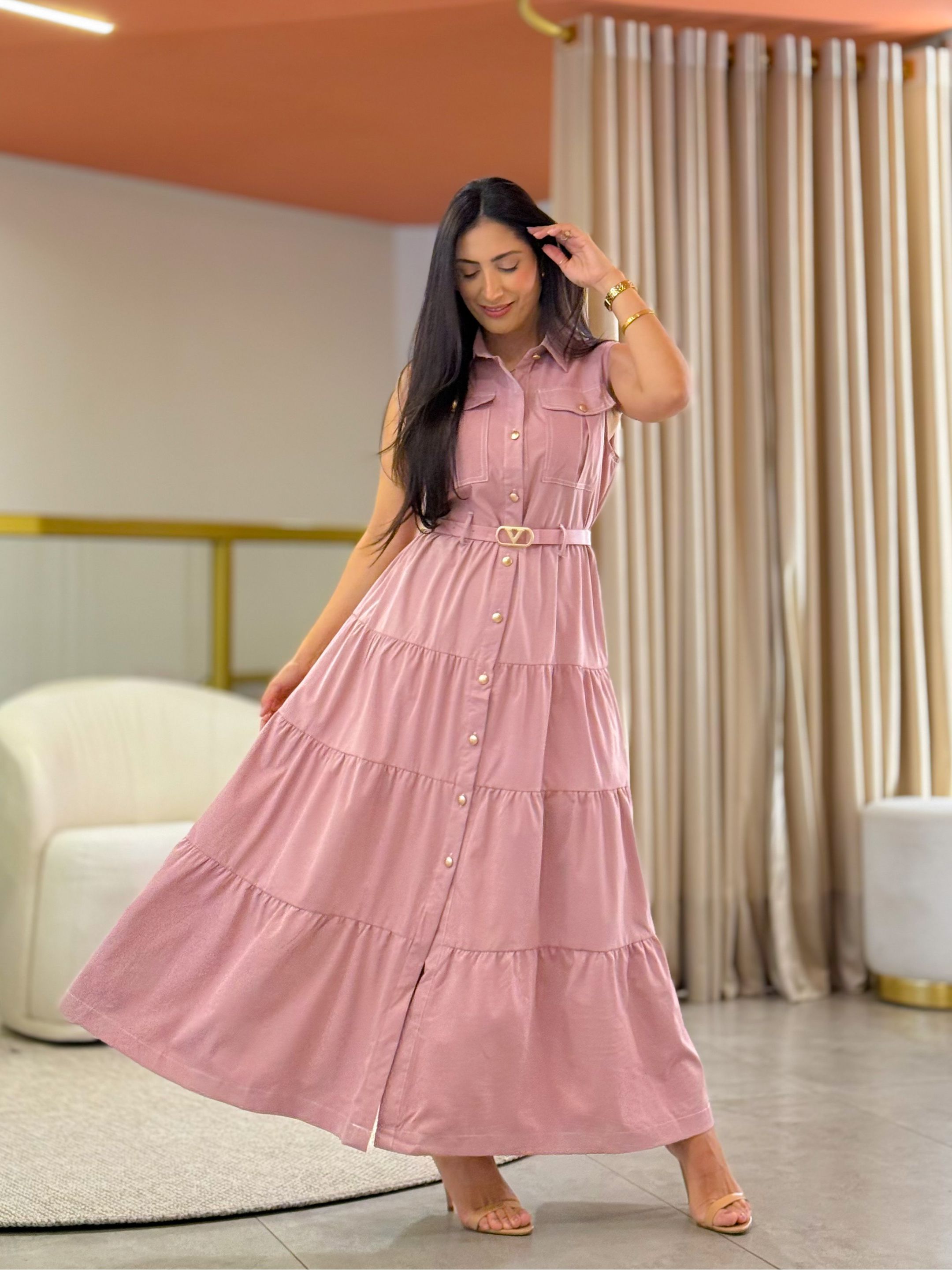 Vestido Isabel Rose