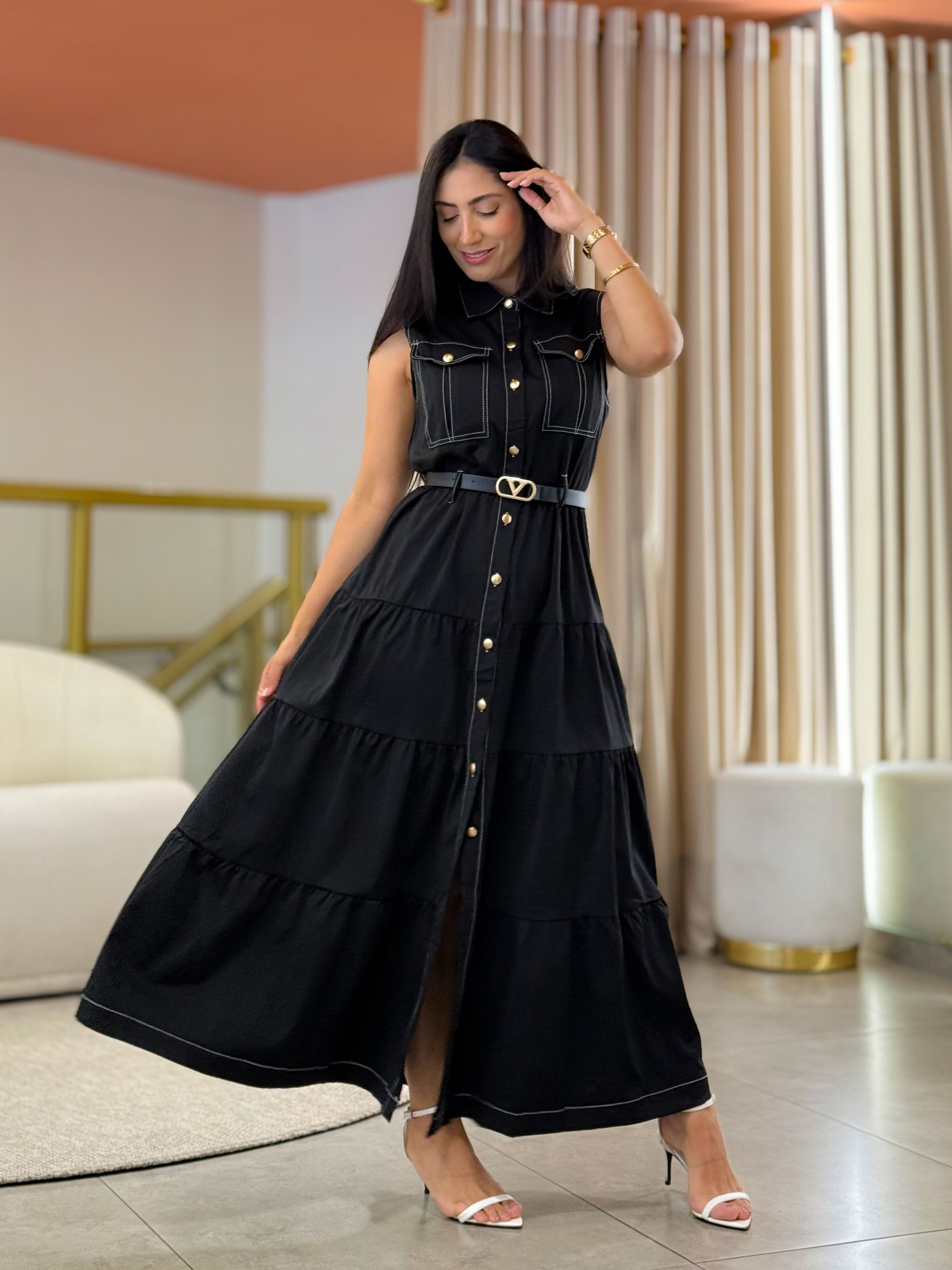 Vestido Isabel Preto