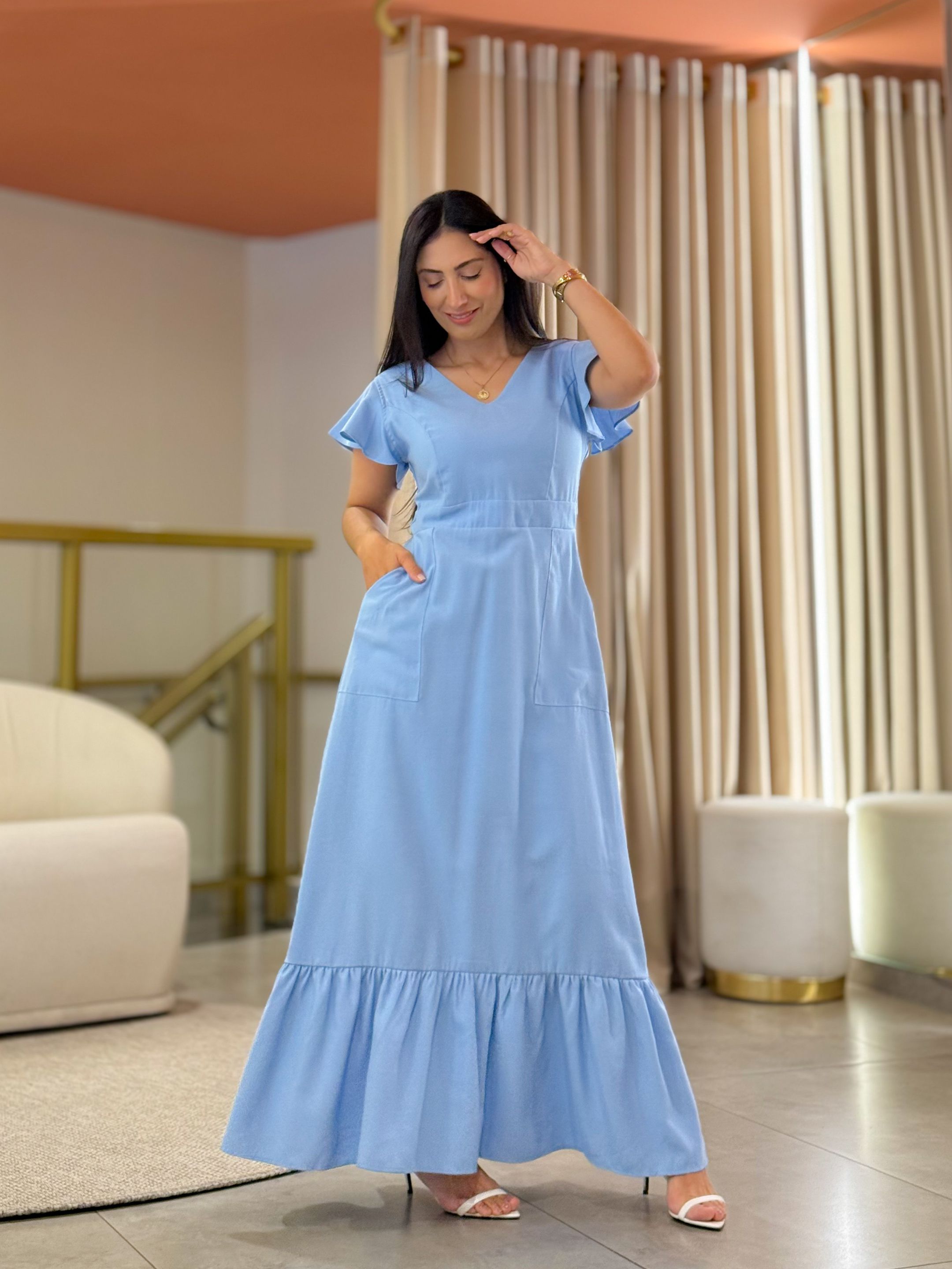 Vestido Sara Azul