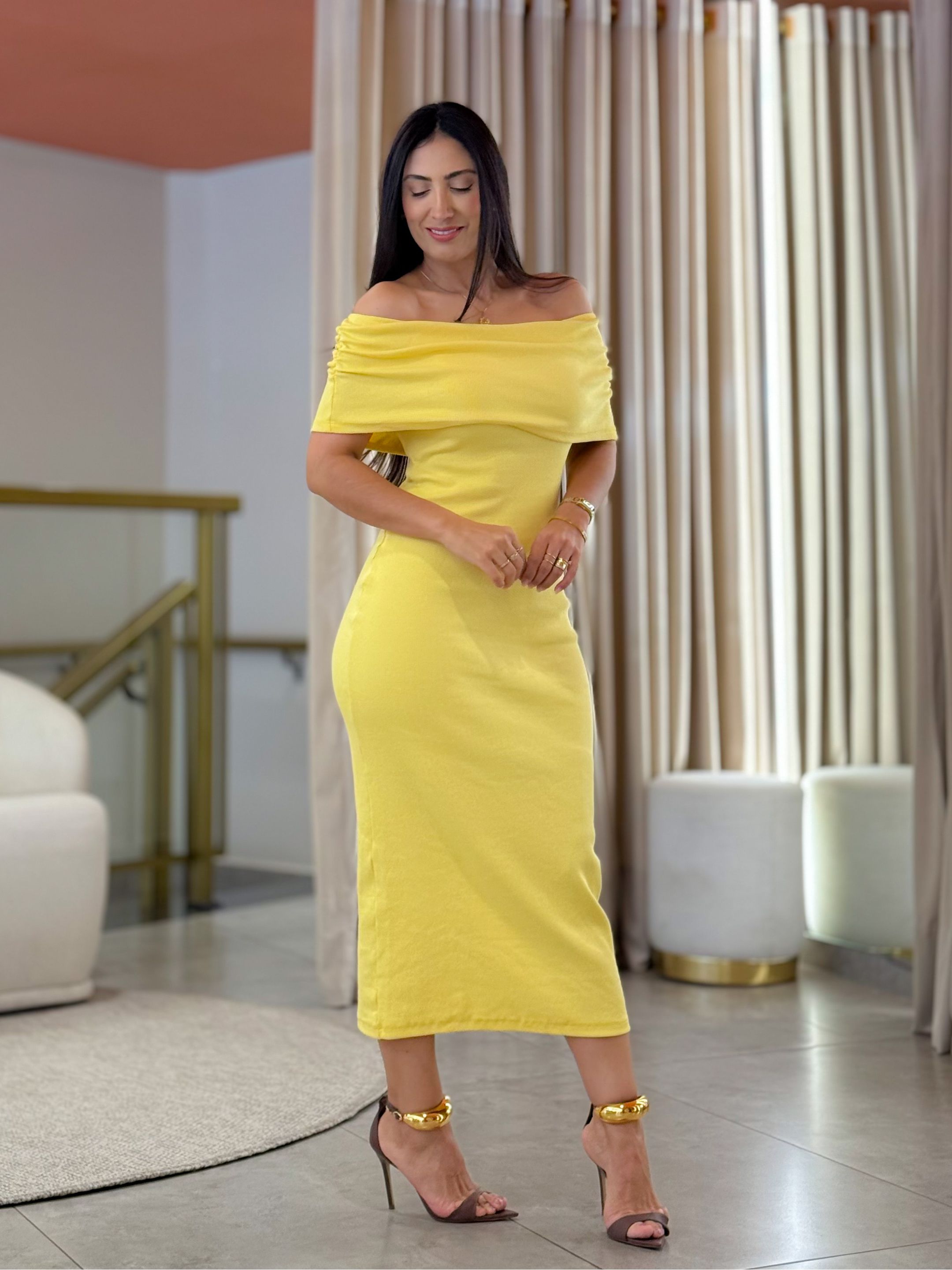 Vestido Carolina Amarelo