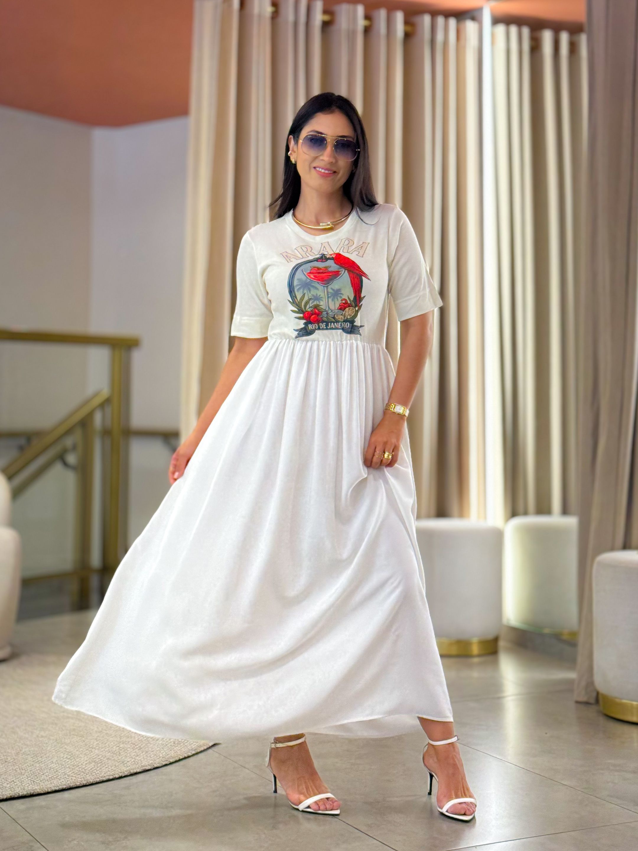 Vestido Kiara Off White Arara
