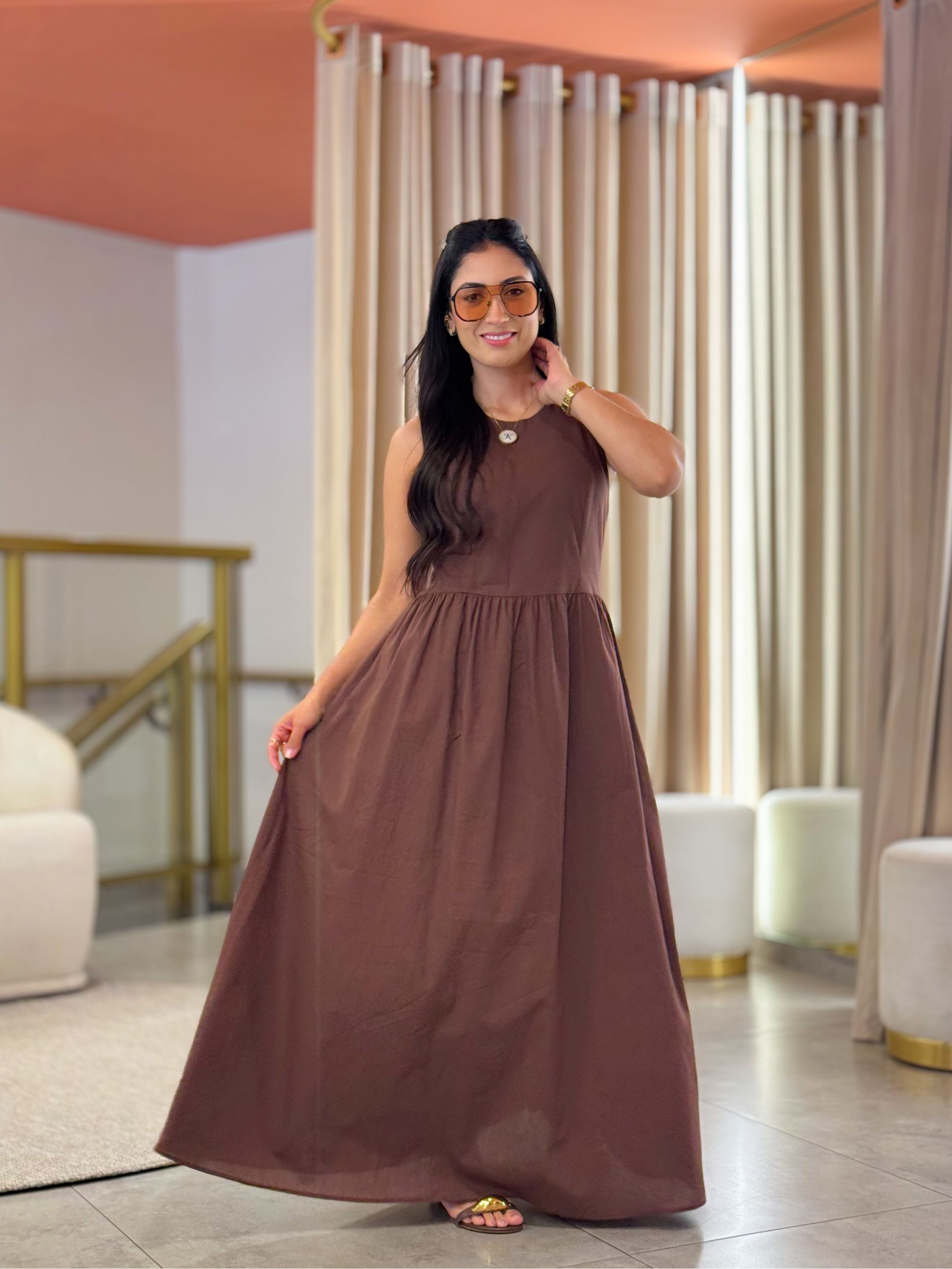 Vestido Kelly Marrom