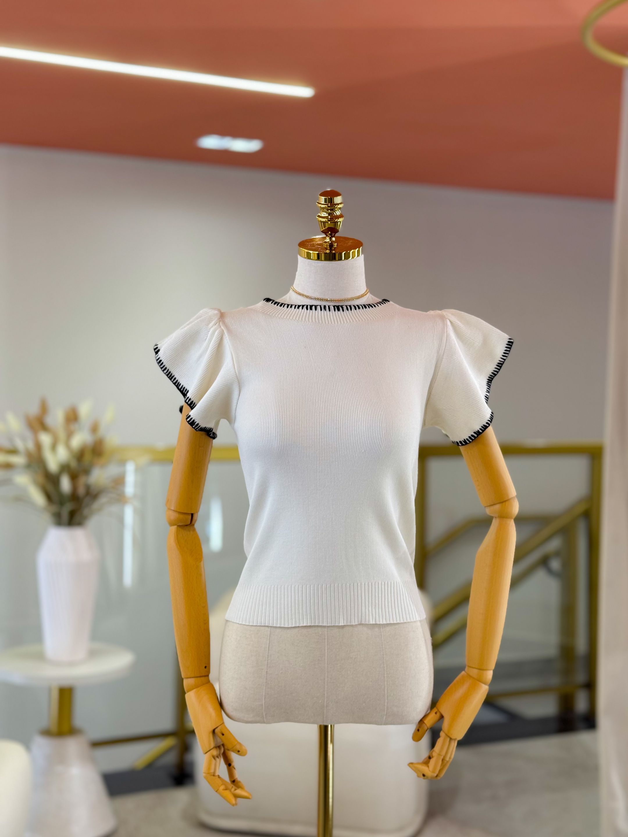Blusa Isa Branco - Por Katia Vilar Moda Clássica 
