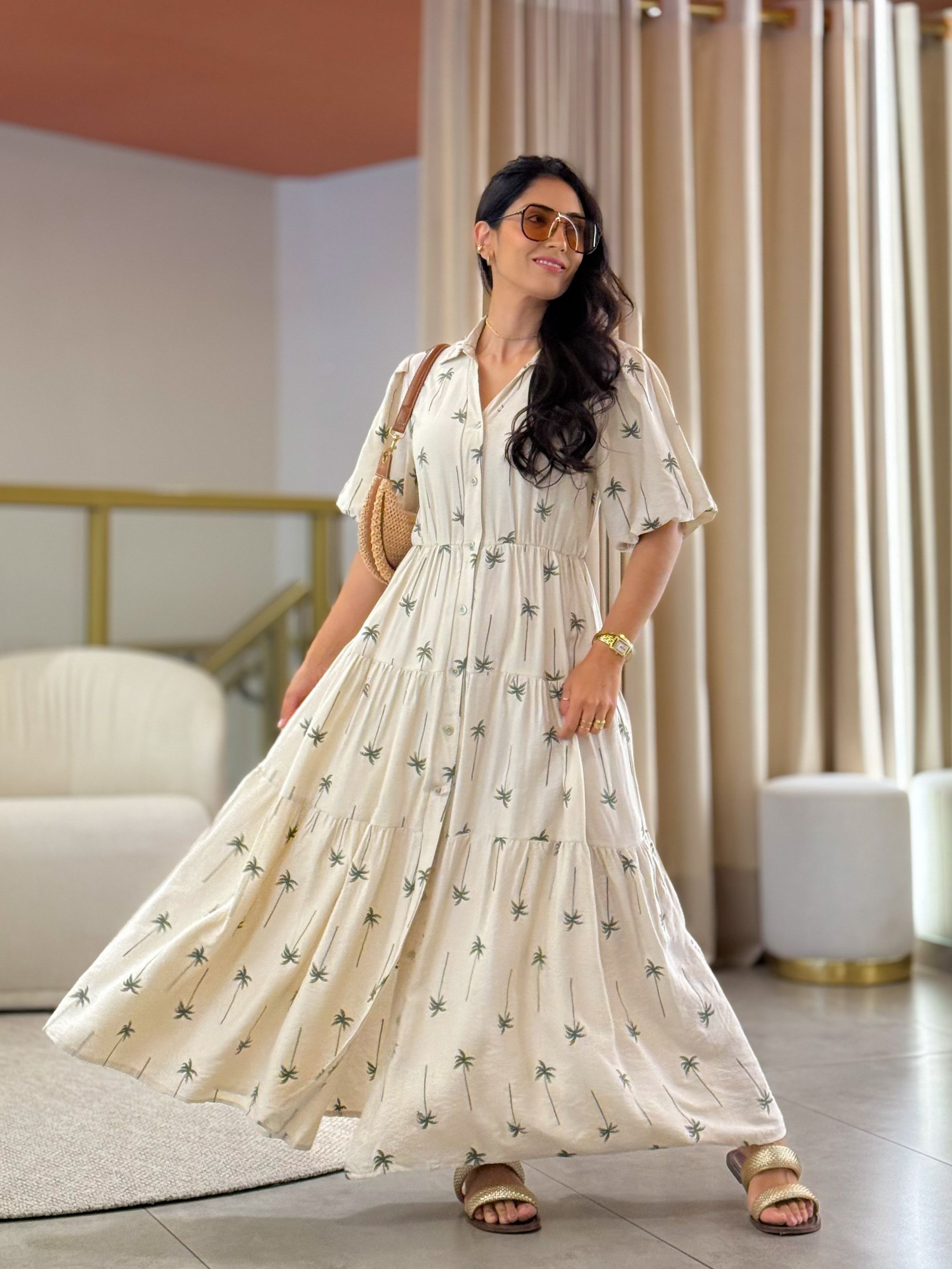 Vestido Lana Creme - Por Katia Vilar Moda Clássica 