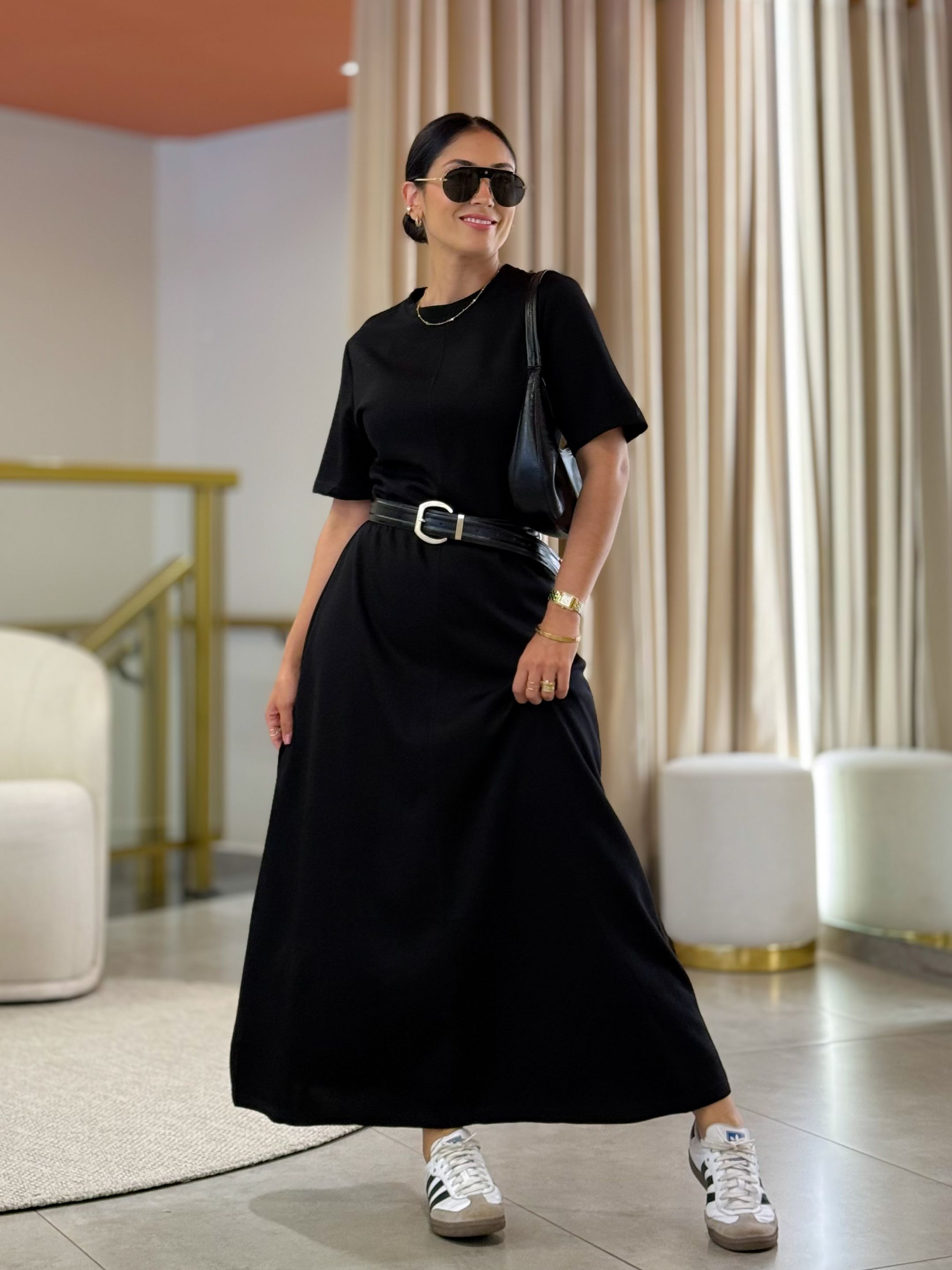 Vestido Clara Preto - Por Katia Vilar Moda Clássica 