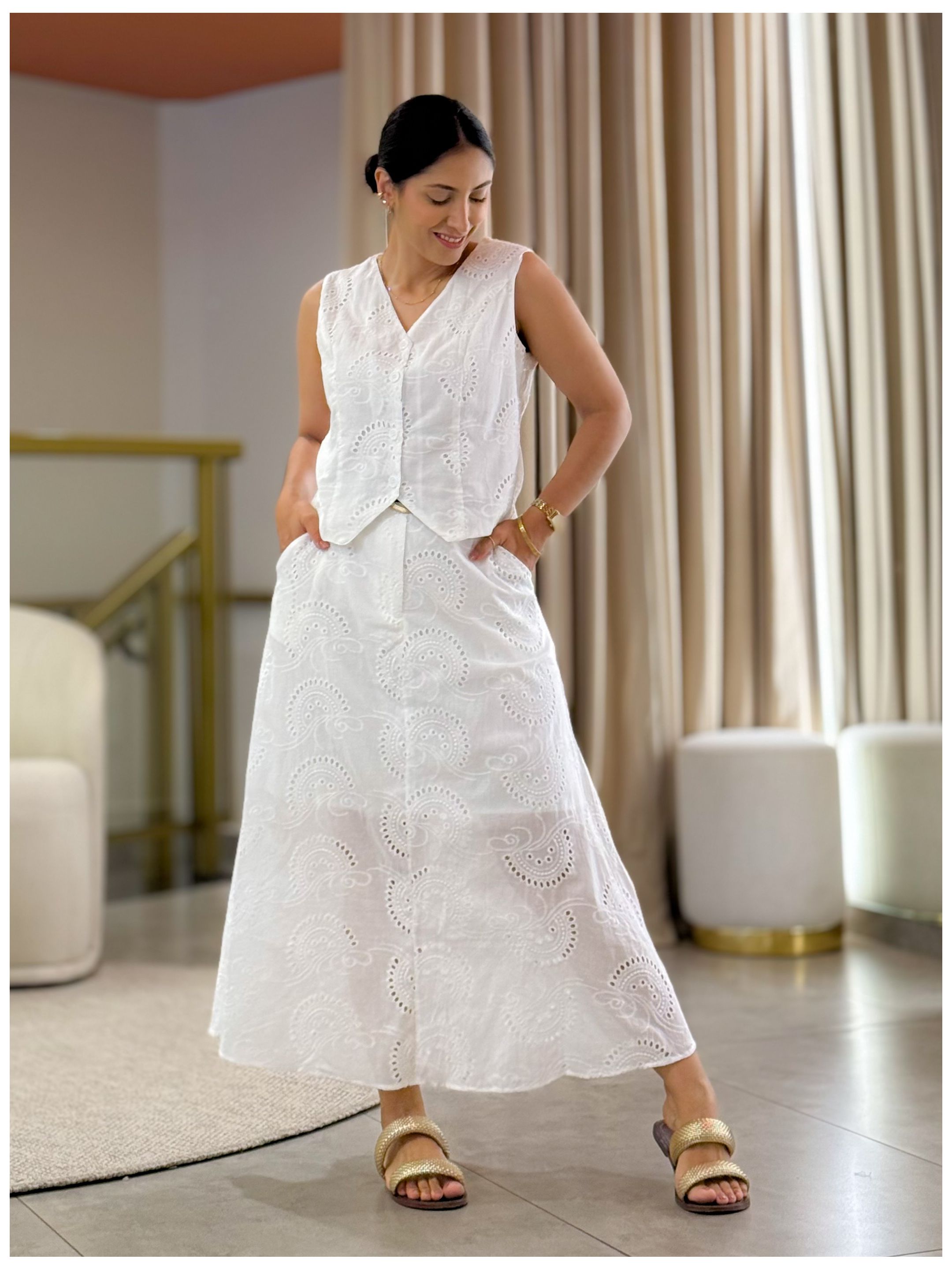 Conjunto Eliana Branco - Por Katia Vilar Moda Clássica 