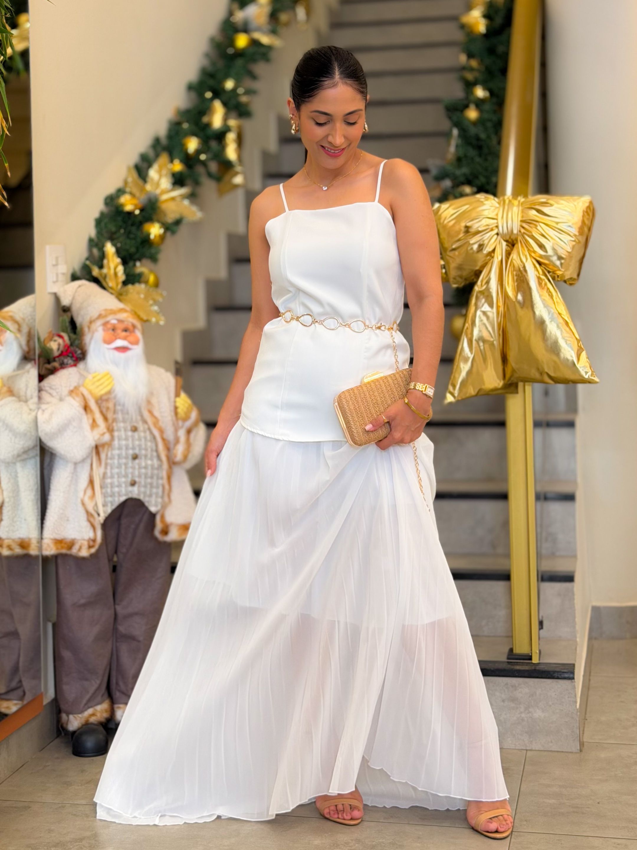 Conjunto Bruna Branco - Por Katia Vilar Moda Clássica 