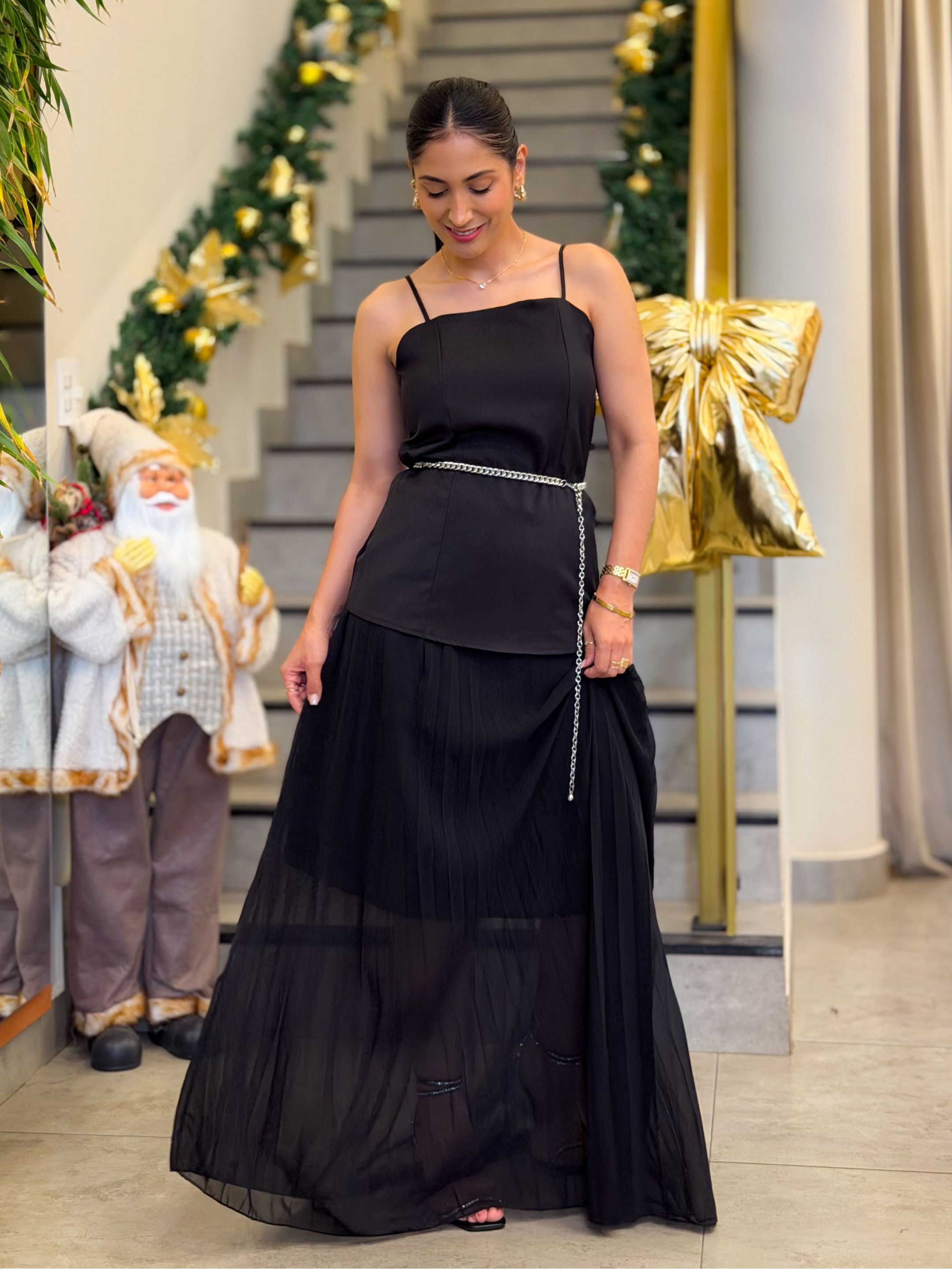 Conjunto Bruna Preto - Por Katia Vilar Moda Clássica 