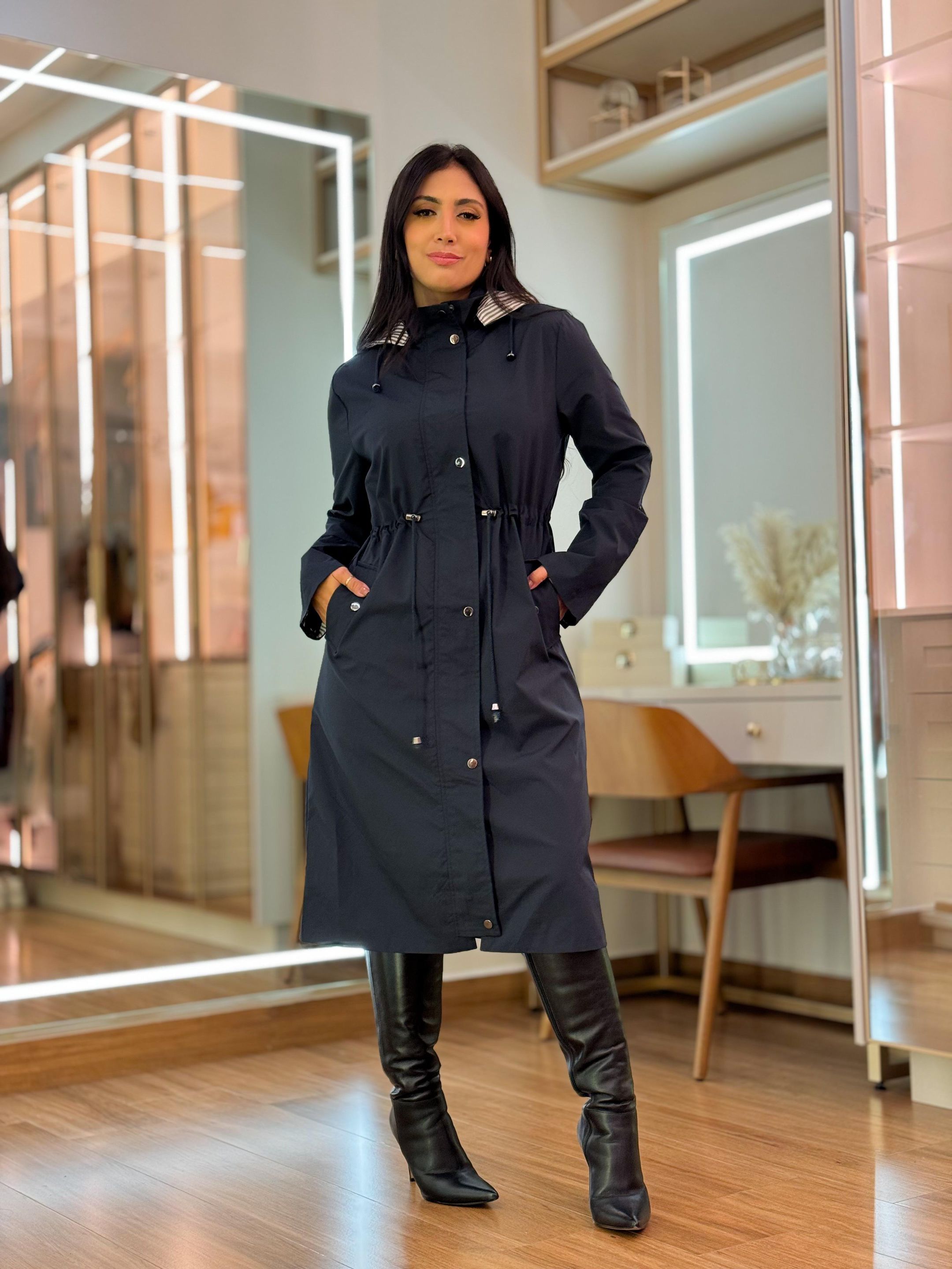 Parka Vicky Azul Marinho