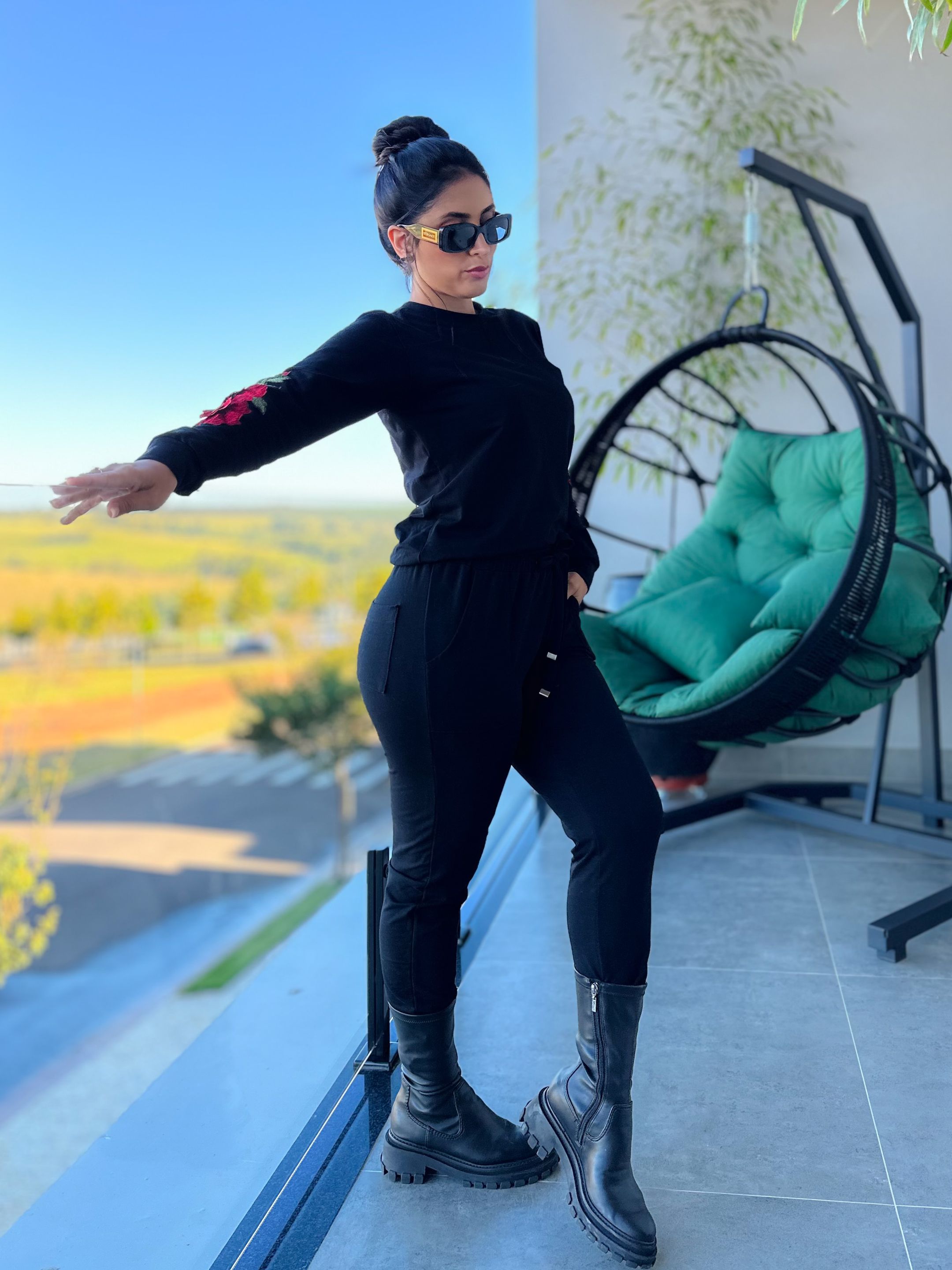 Conjunto Rubiana Preto - Por Katia Vilar Moda Clássica 