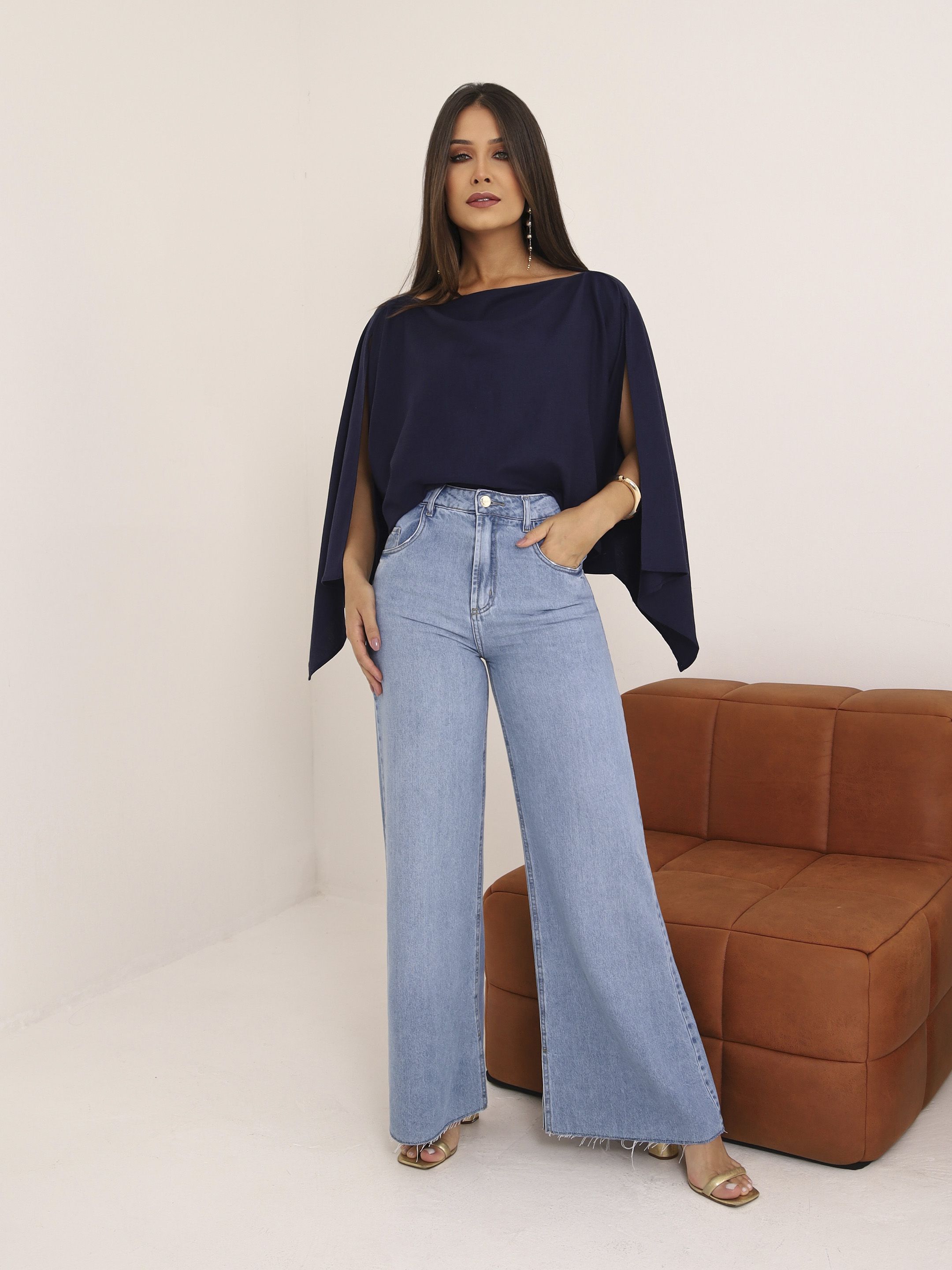 Wide Leg com Fenda - 2026/57 - SIENA JEANS 