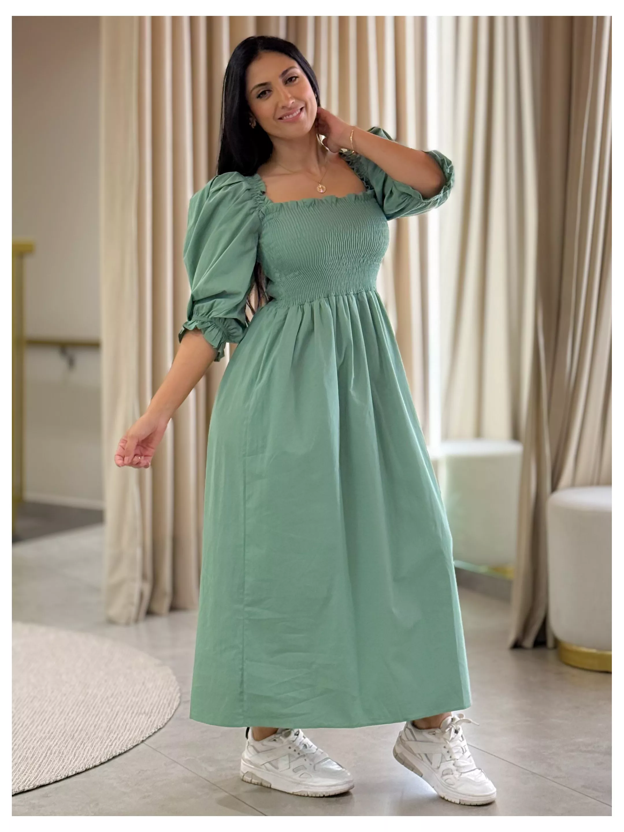 Vestido Thassia Verde Menta