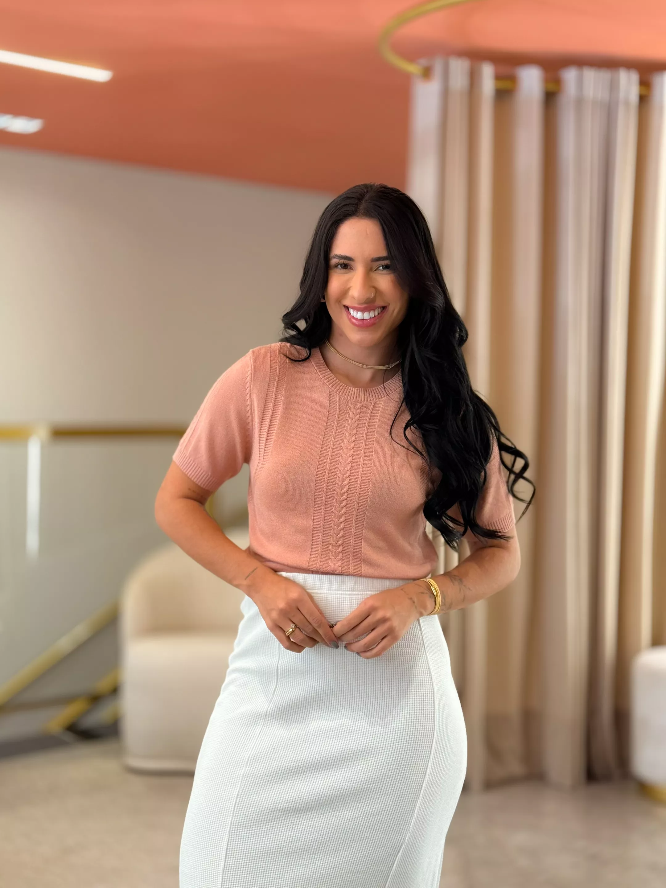 Blusa Julia Salmão - Por Katia Vilar Moda Clássica 