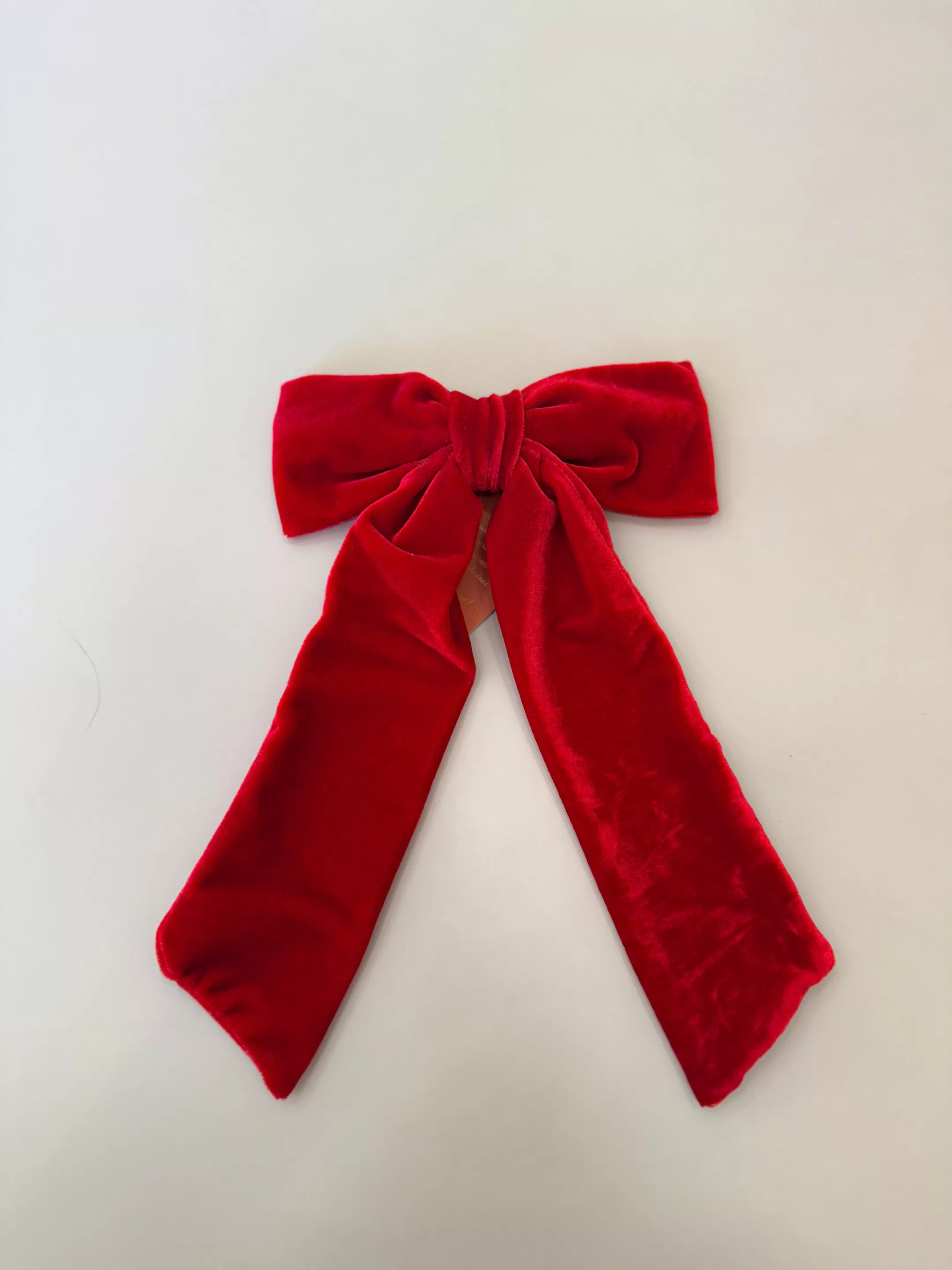 Laço De Luxo Veludo Vermelho