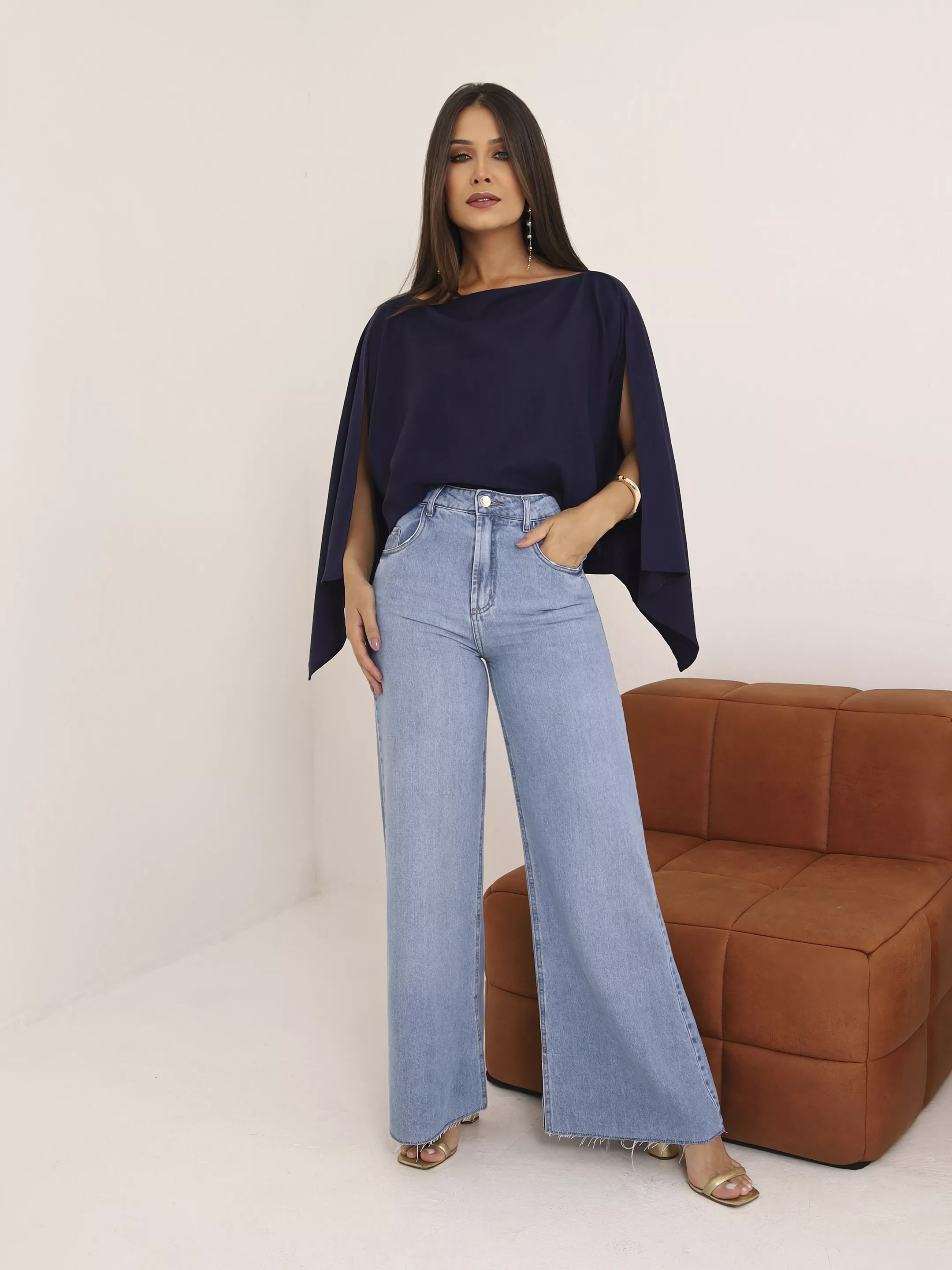 Wide Leg com Fenda - 2026/57 - SIENA JEANS 