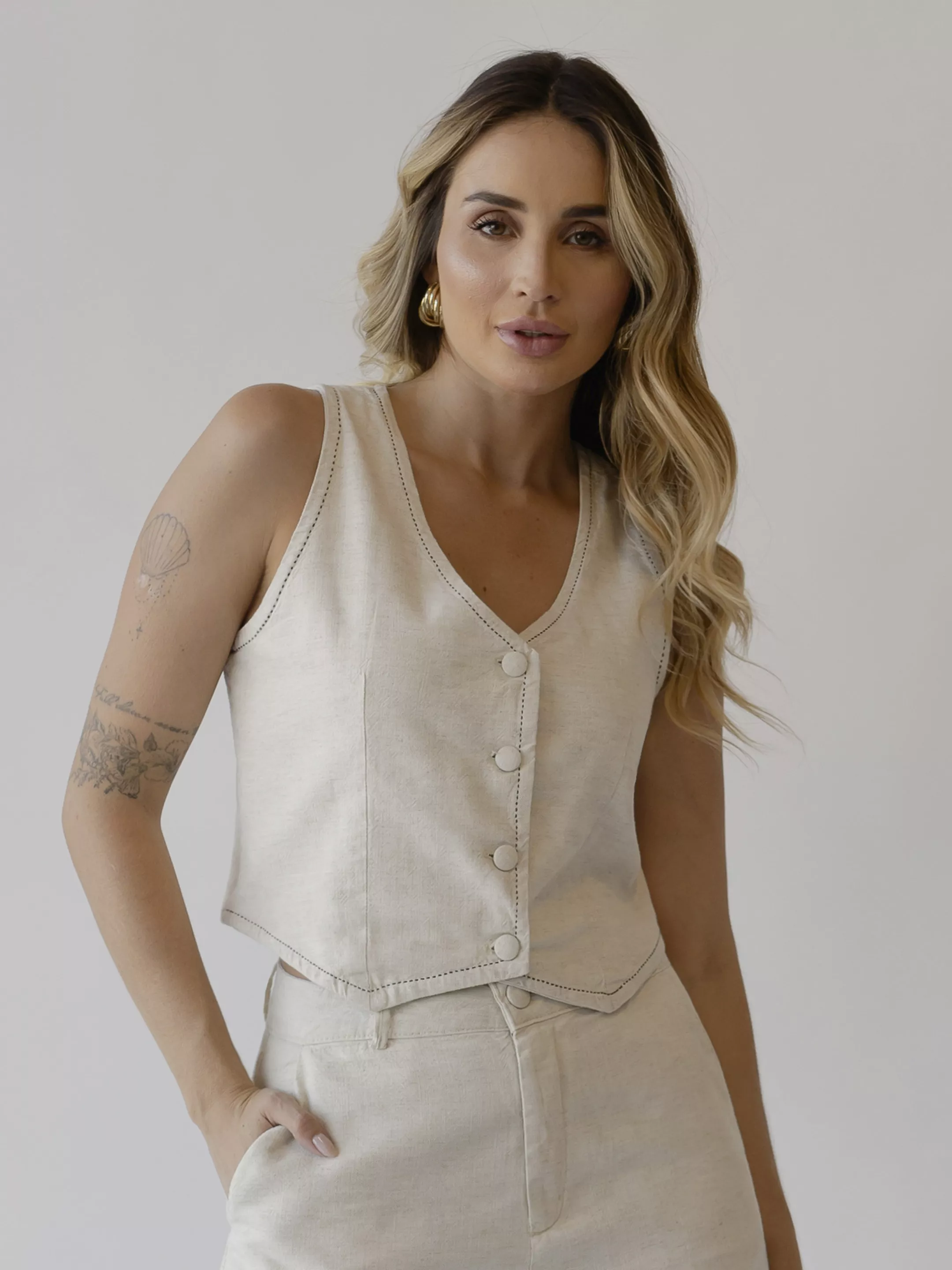 Colete Alfaiataria S. Ponto - ... - SIENA JEANS 
