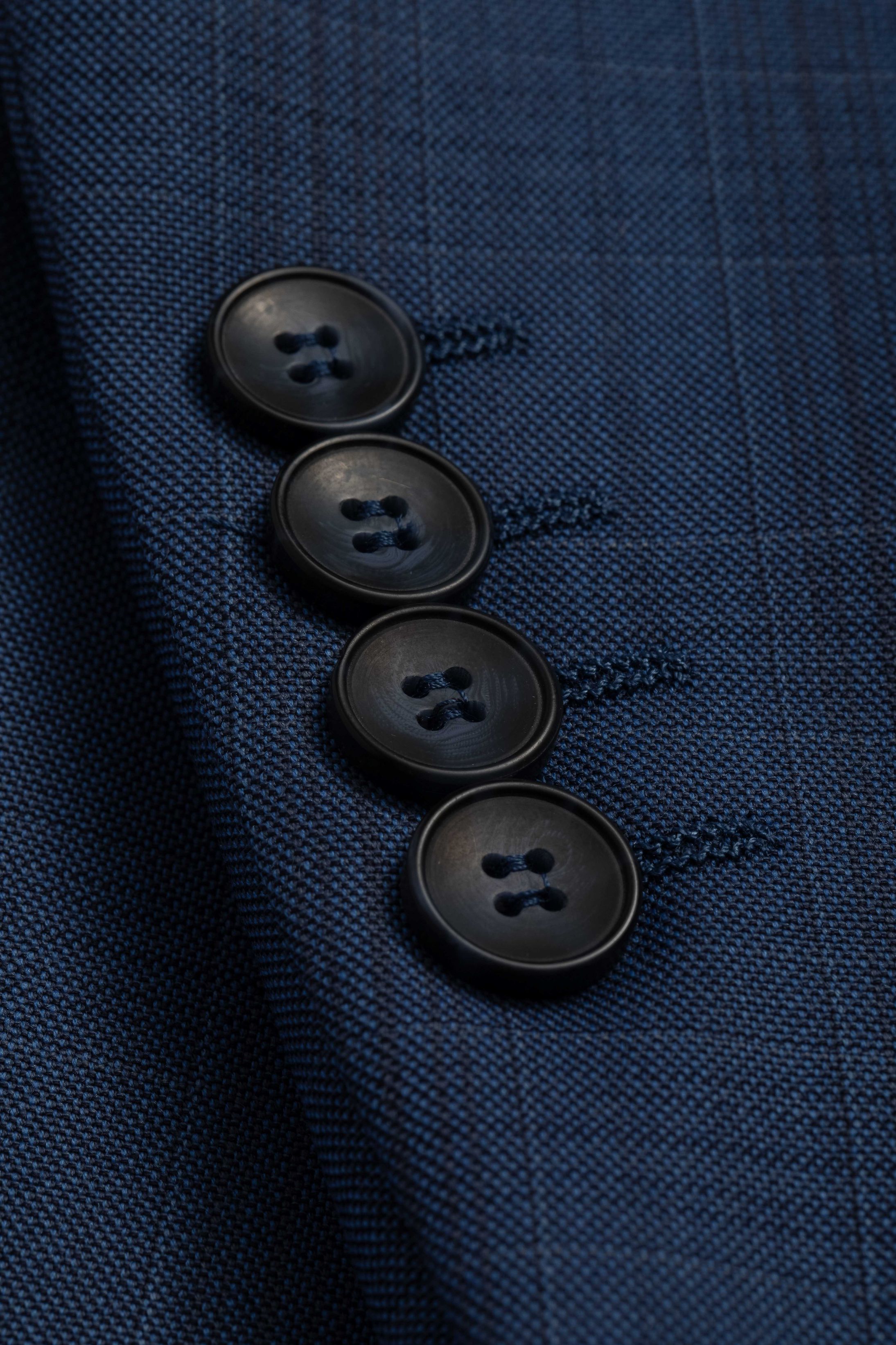 Blazer Slim Super 120 Window Pane Azul Claro - Diodato Alfaiataria