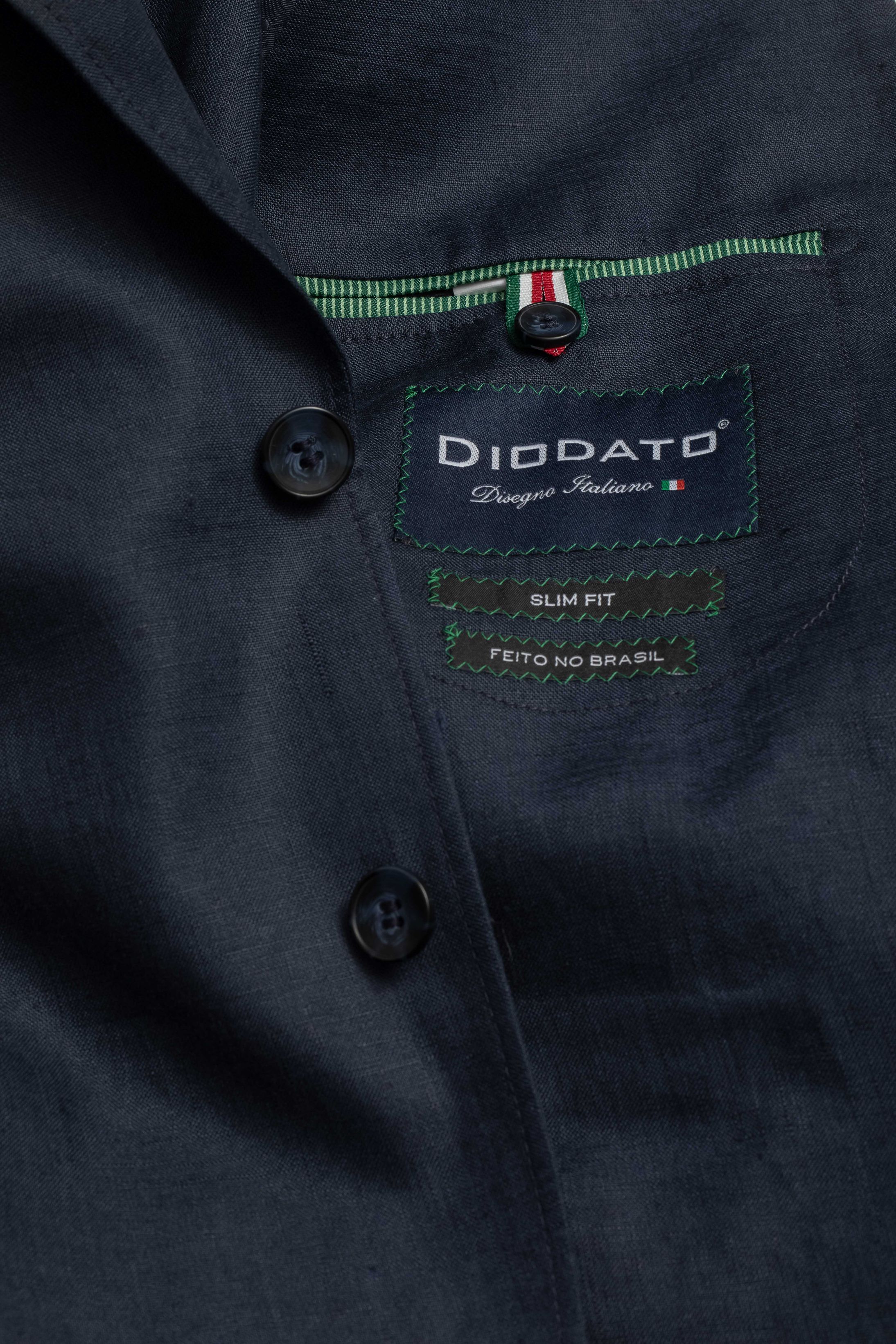 Blazer Slim Linho Marinho
