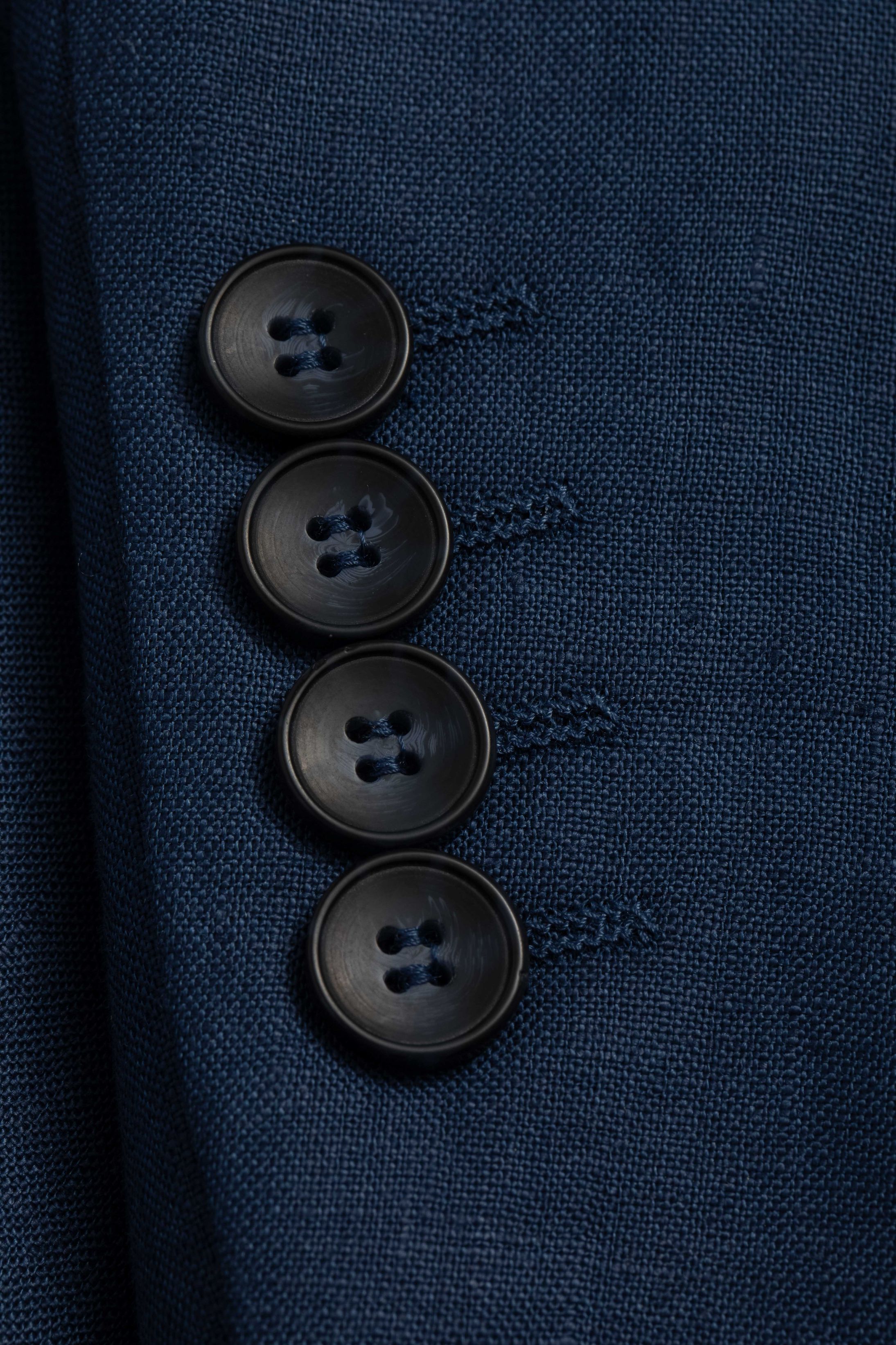 Blazer Slim Linho Azul - Diodato Alfaiataria