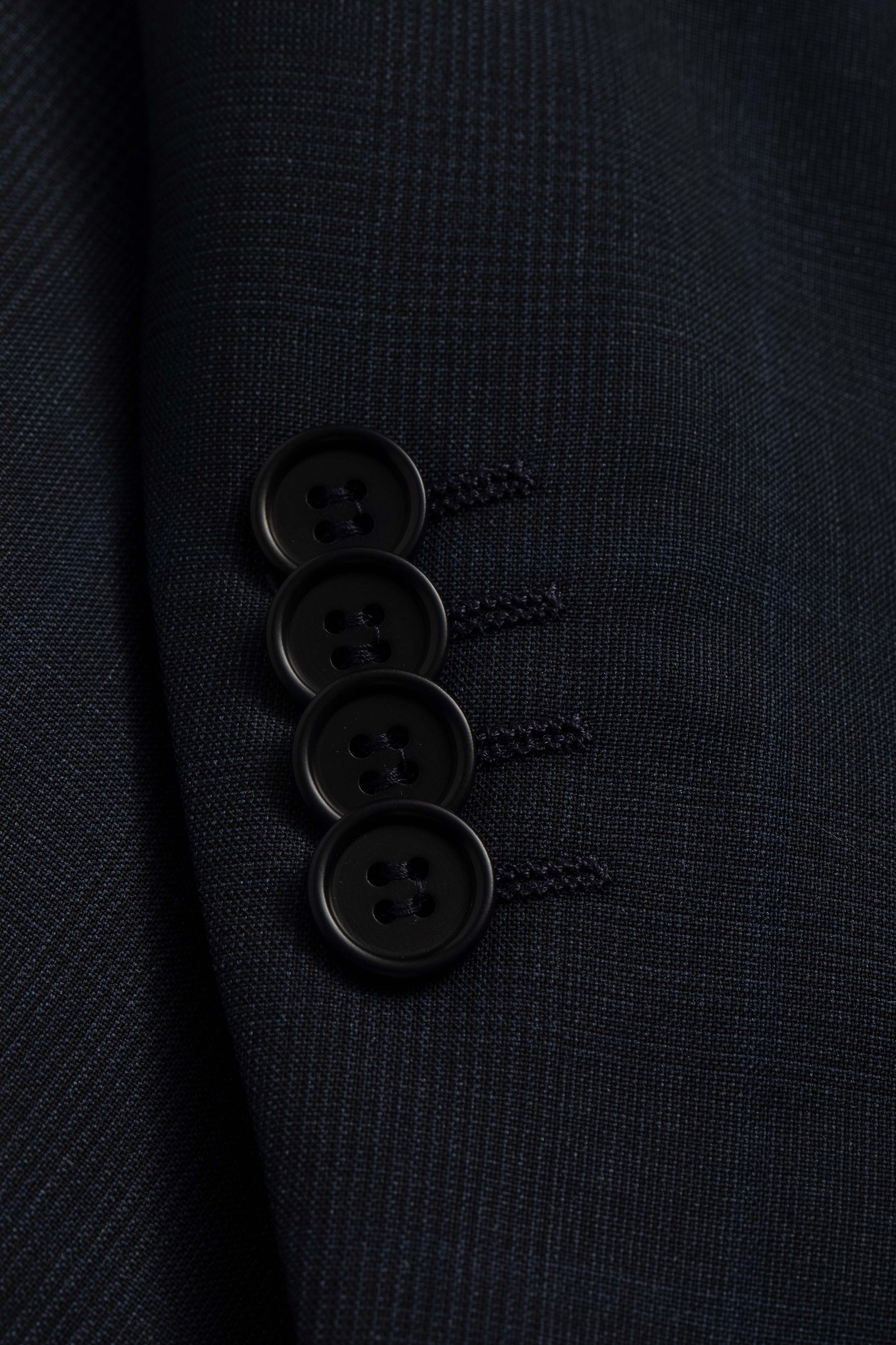 Blazer Canônico Super 120 Slim Window Pane Marinho... - Diodato Alfaiataria