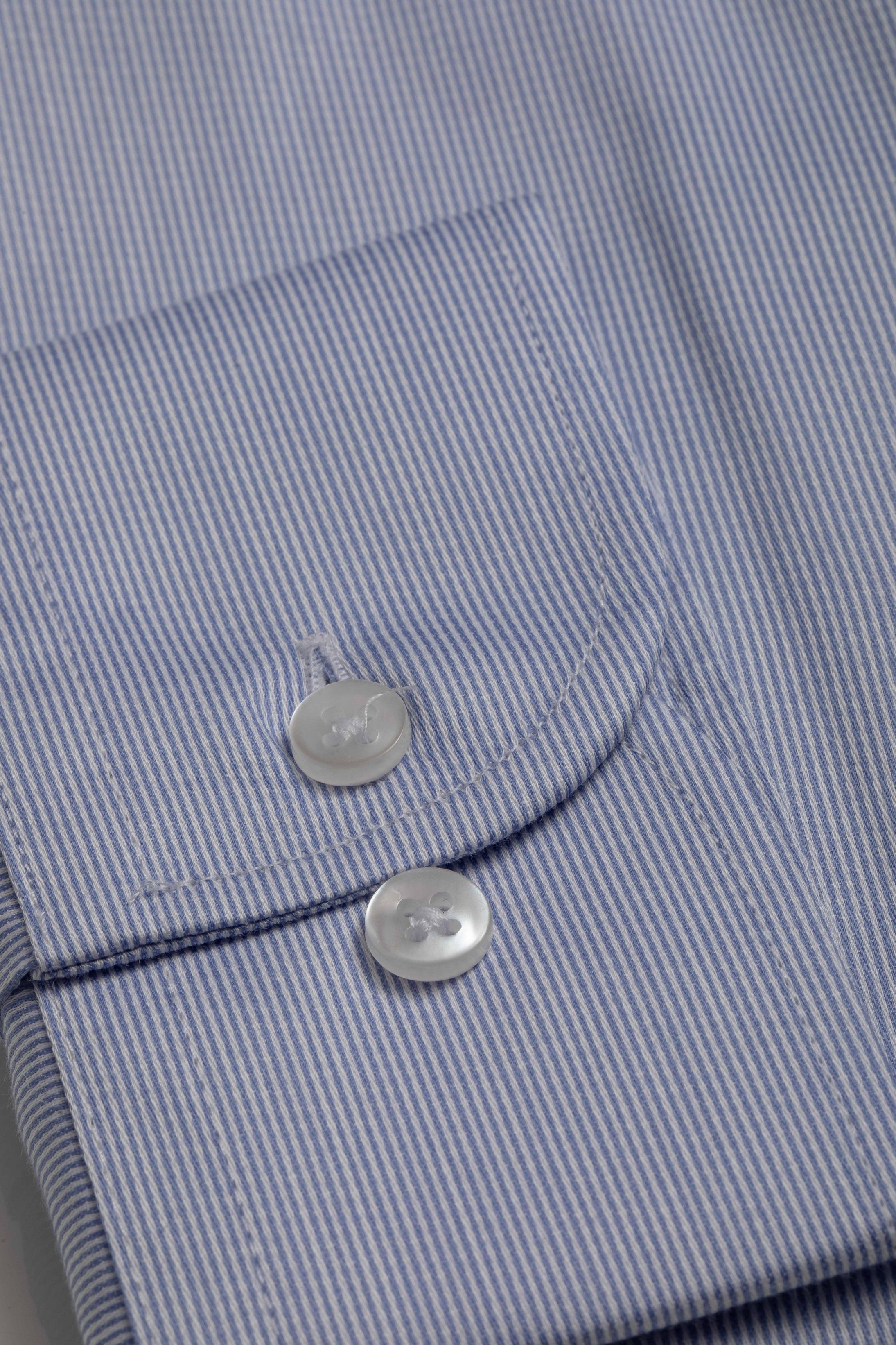 Camisa Manga Longa Slim fit Listrada azul
