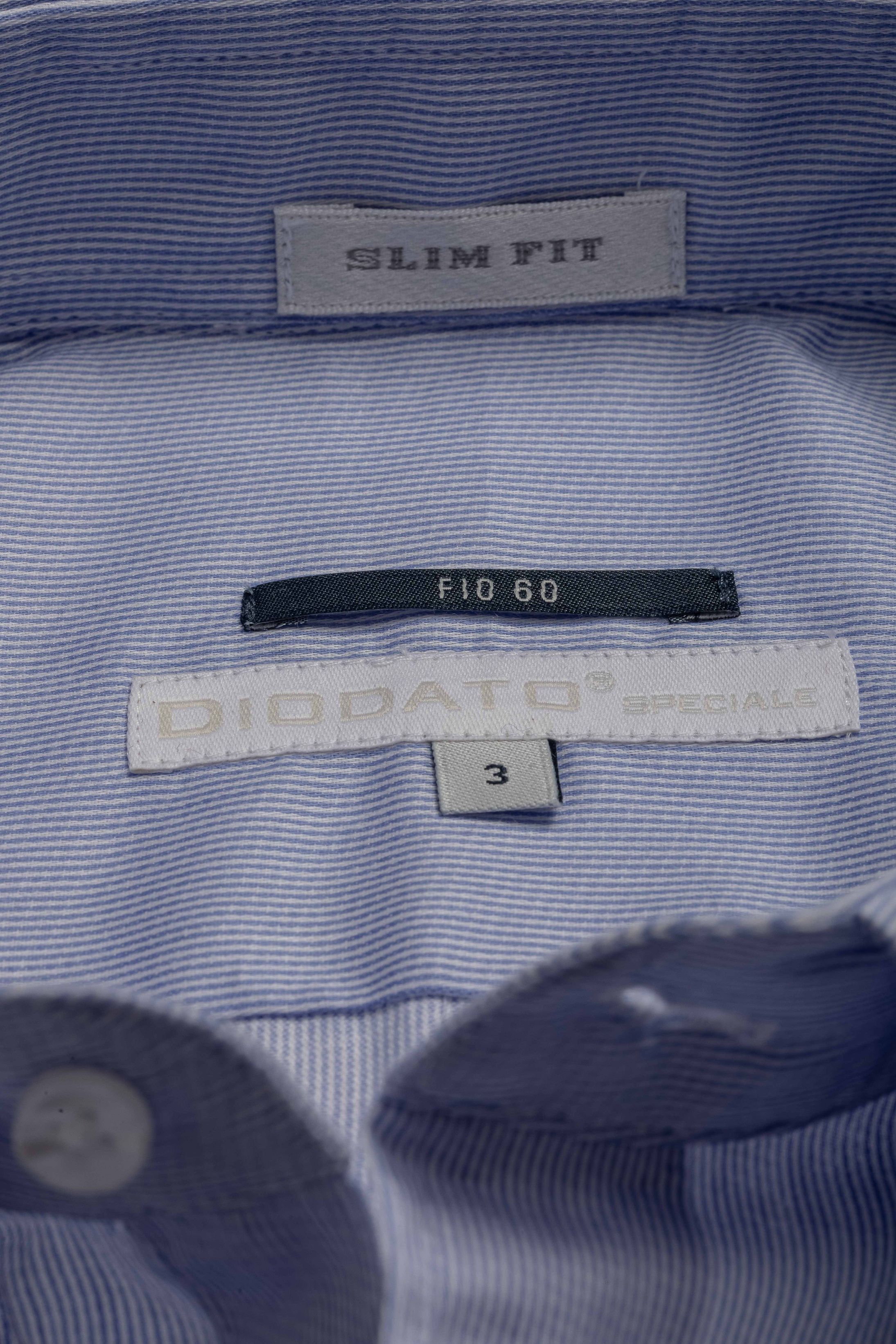 Camisa Manga Longa Slim fit Listrada azul