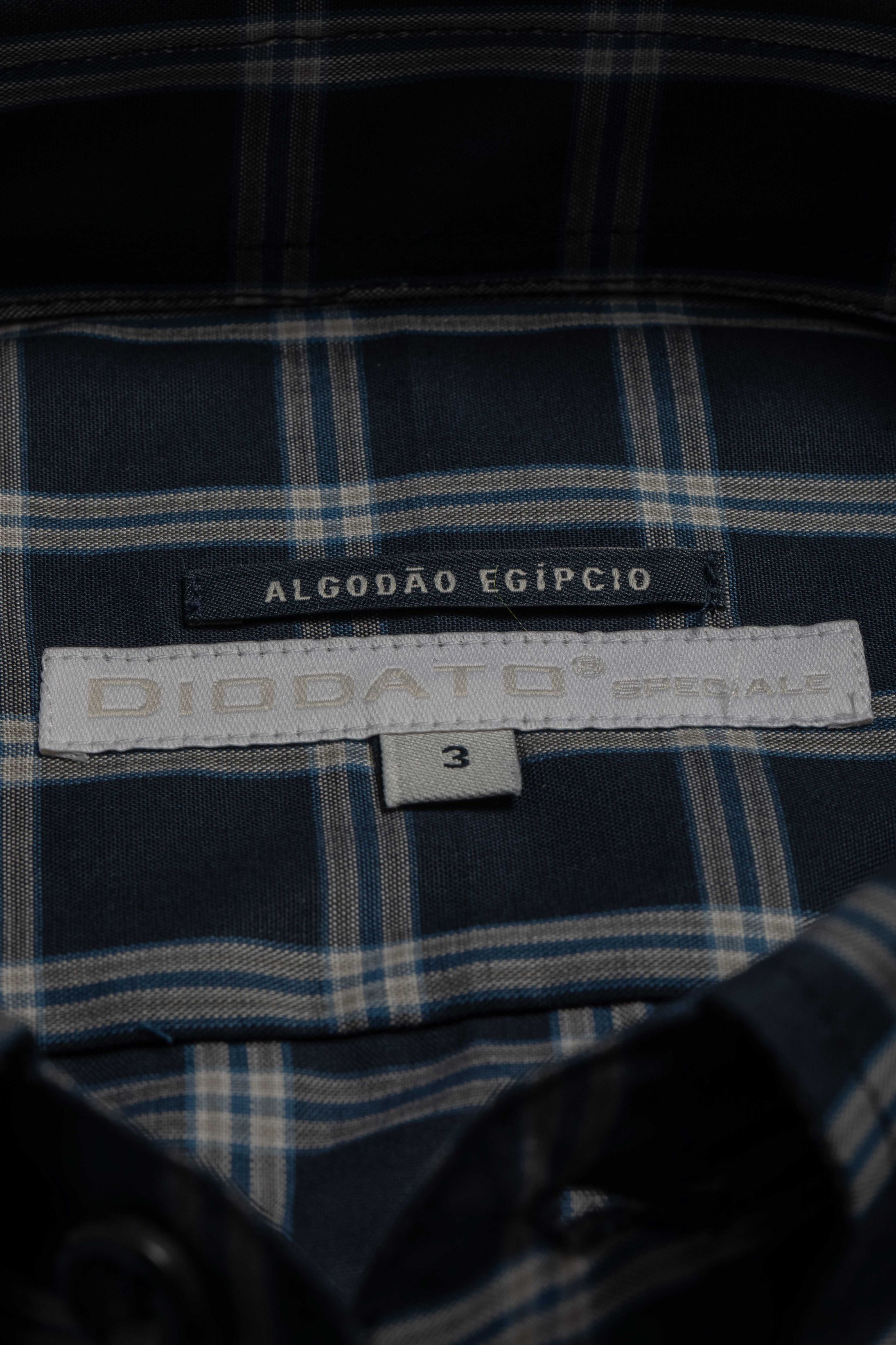 Camisa Manga Longa Regular Xadrez Marinho
