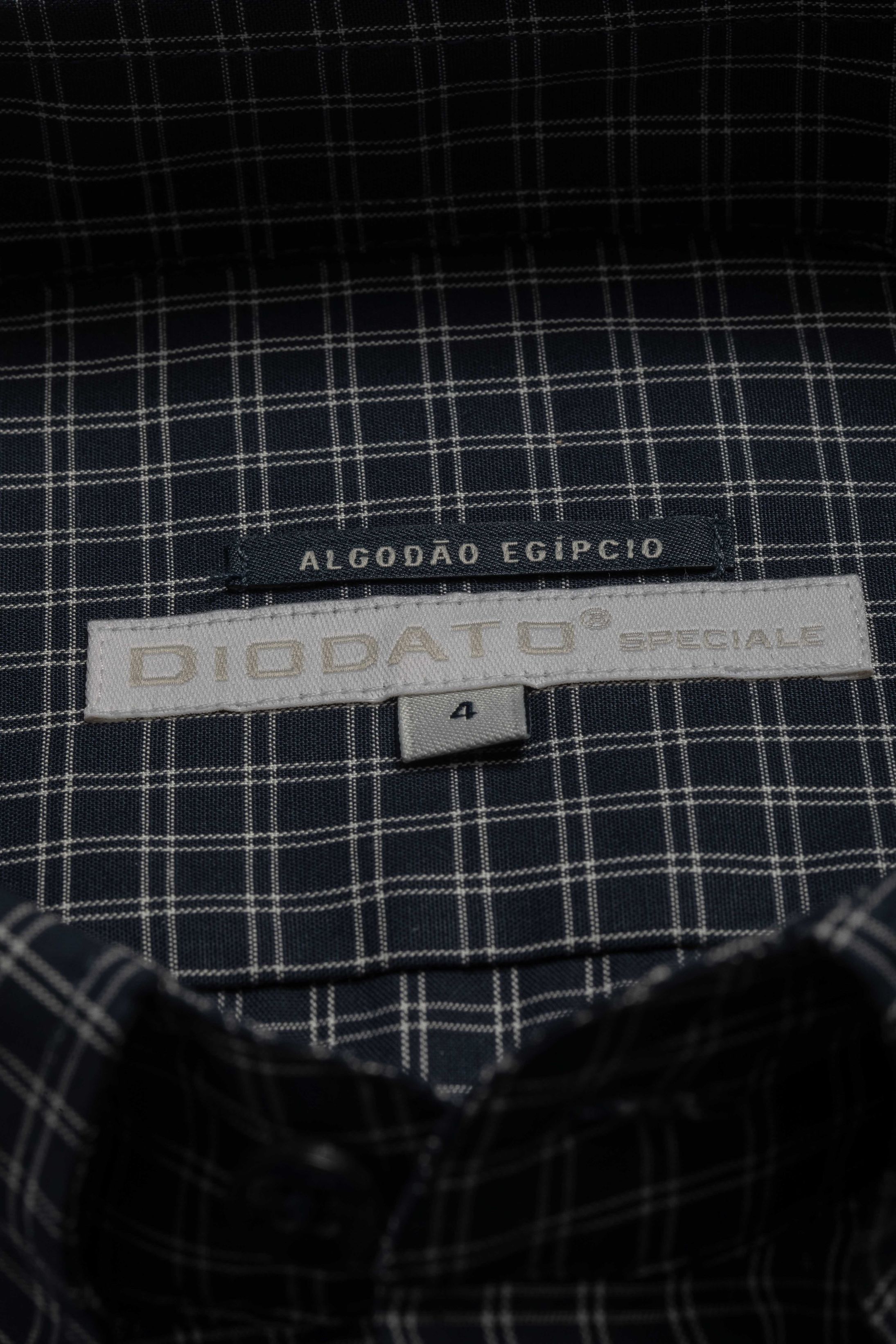 Camisa Manga Longa Regular Quadriculado Marinho