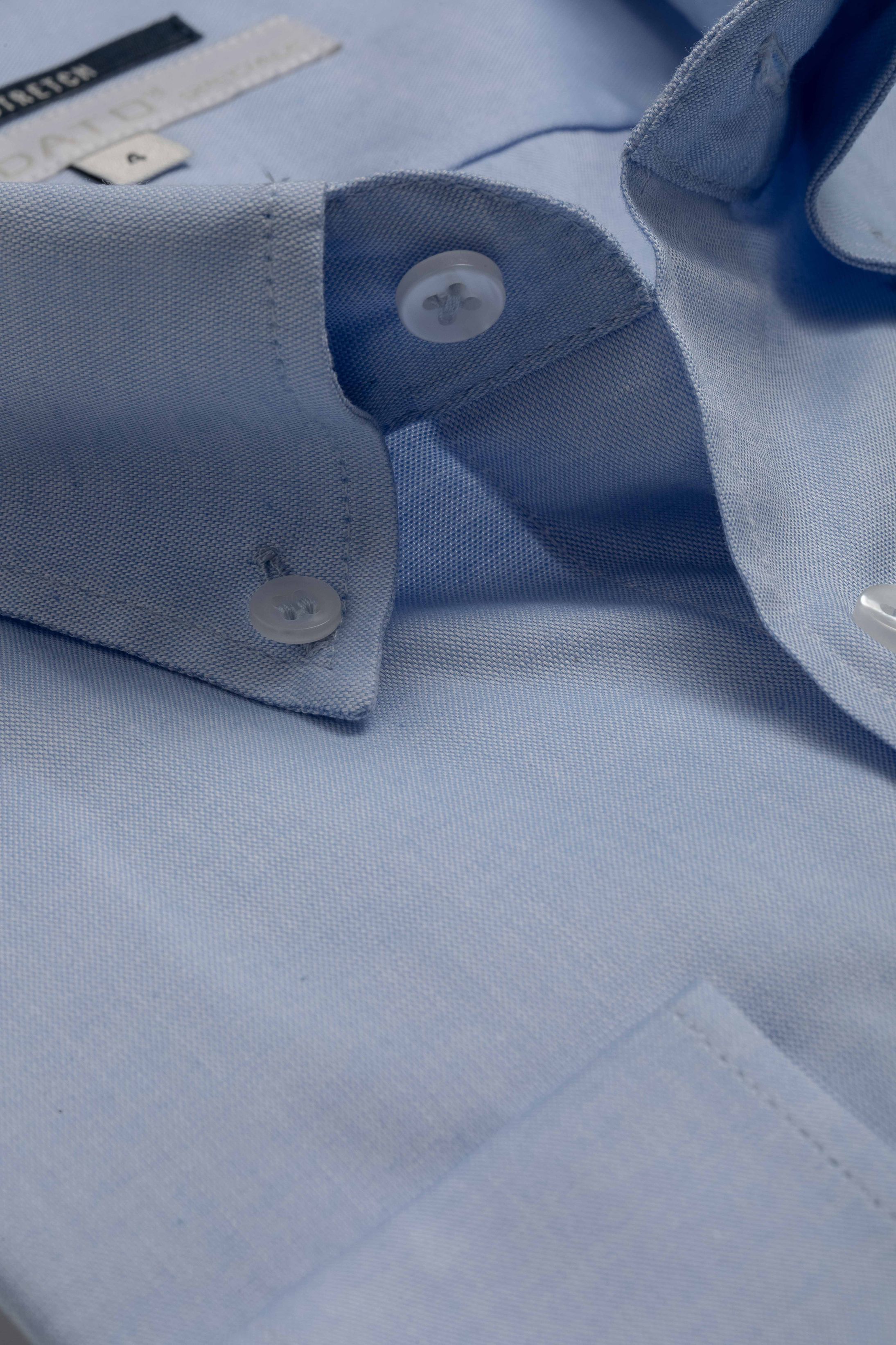 Camisa Manga Longa Regular Azul - Diodato Alfaiataria