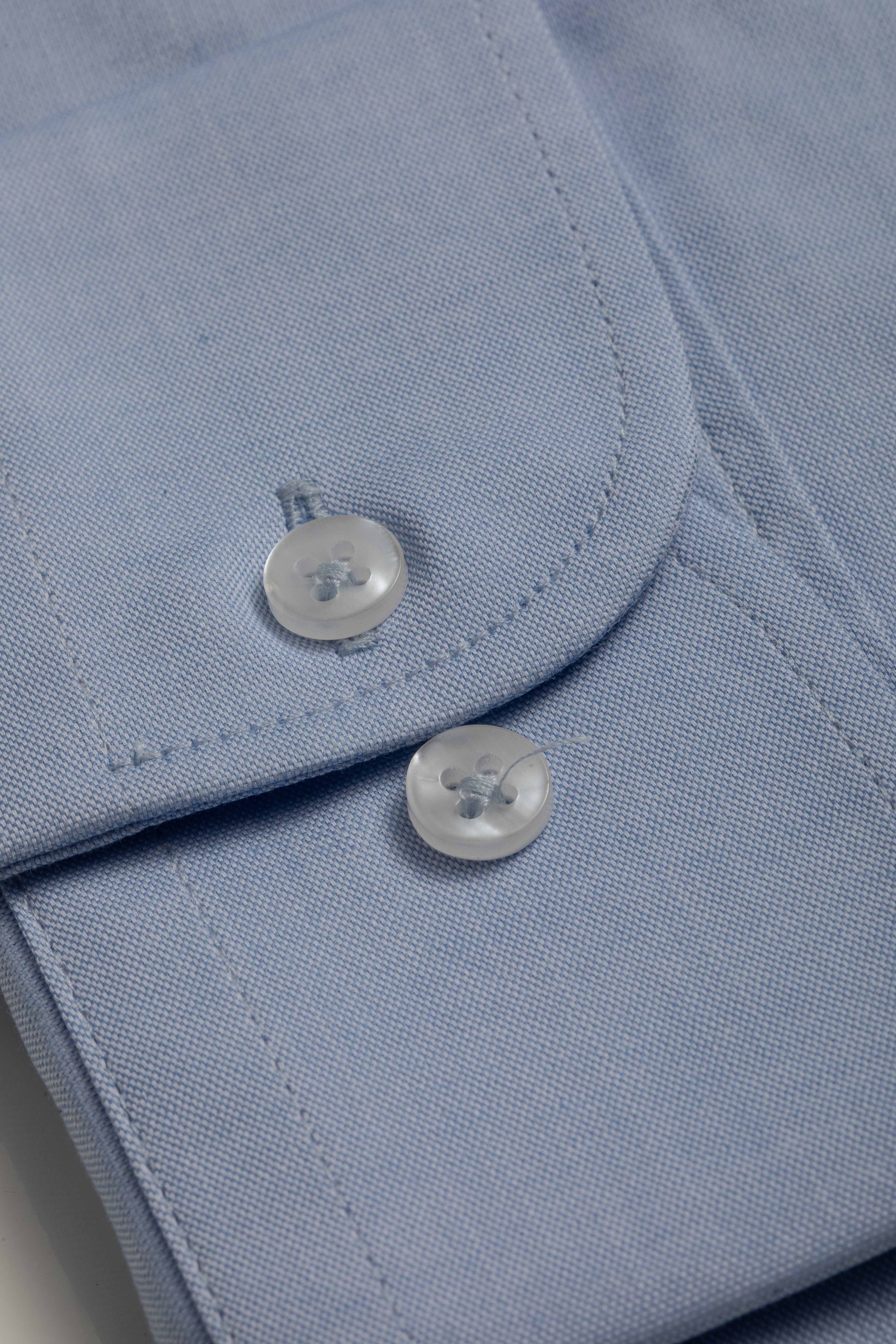 Camisa Manga Longa Regular Azul 