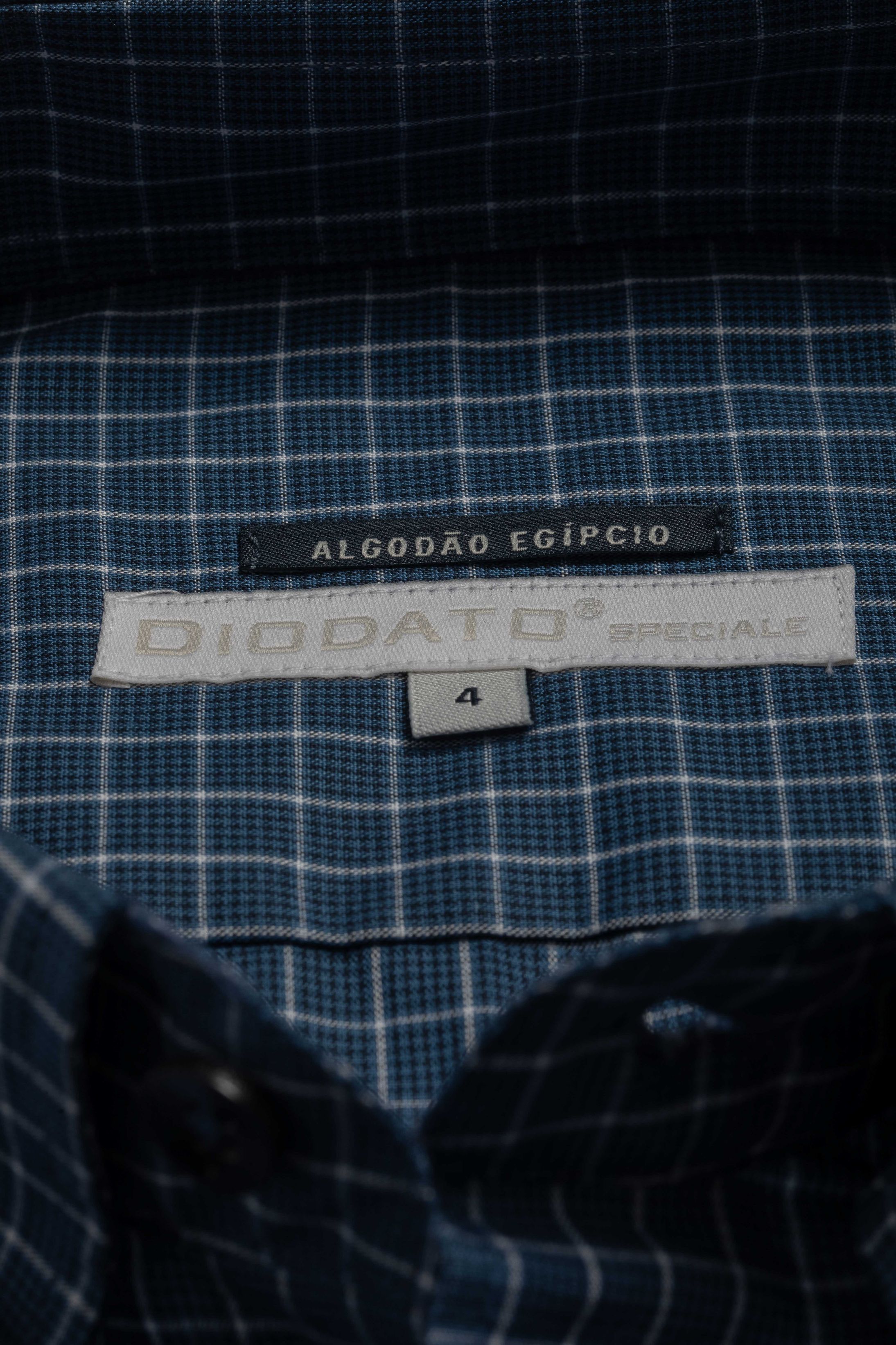 Camisa Manga Longa Regular Quadriculado Marinho