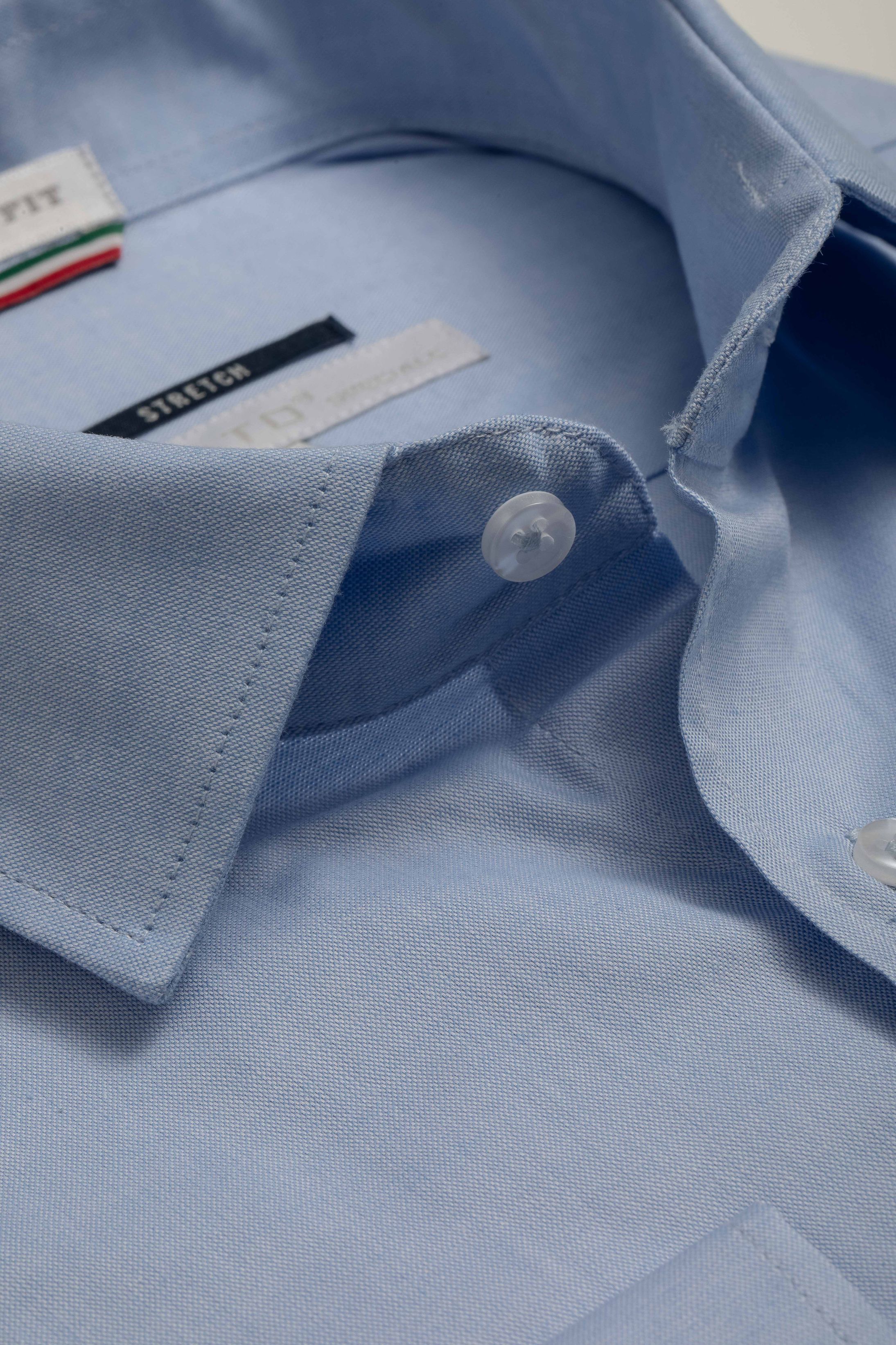 Camisa Manga Longa Slim fit Azul Claro - Diodato Alfaiataria