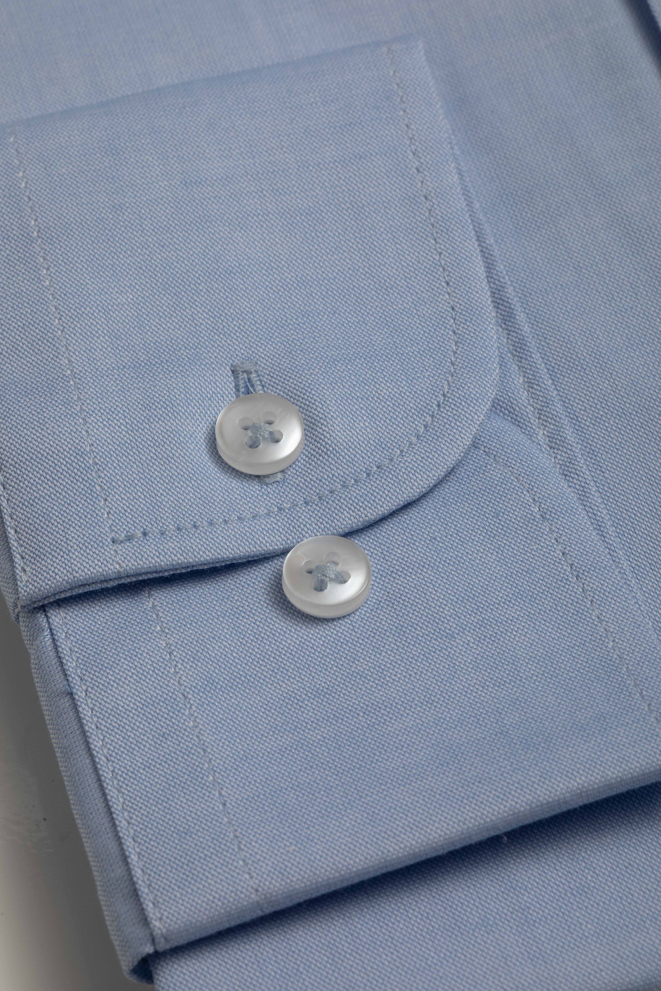 Camisa Manga Longa Slim fit Azul Claro
