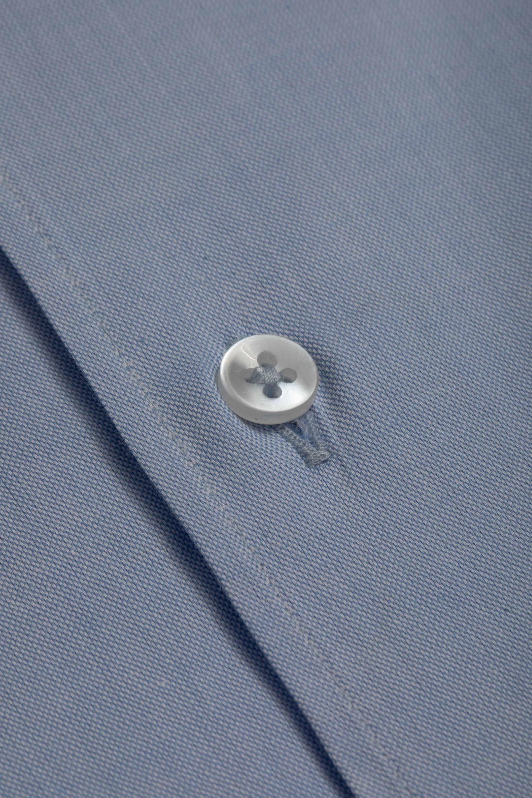 Camisa Manga Longa Slim fit Azul Claro