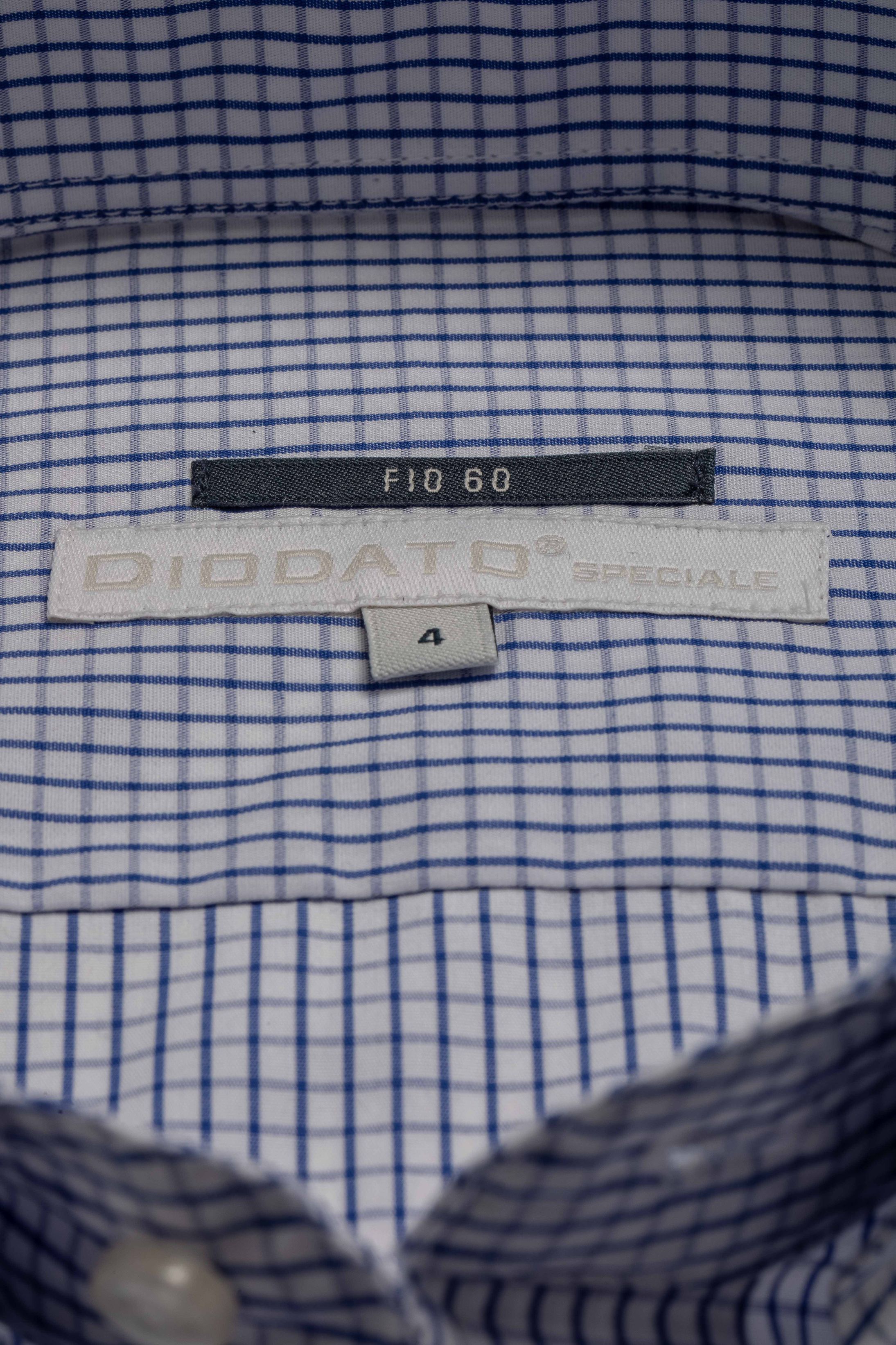 Camisa Manga Longa Regular Quadriculada Marinho