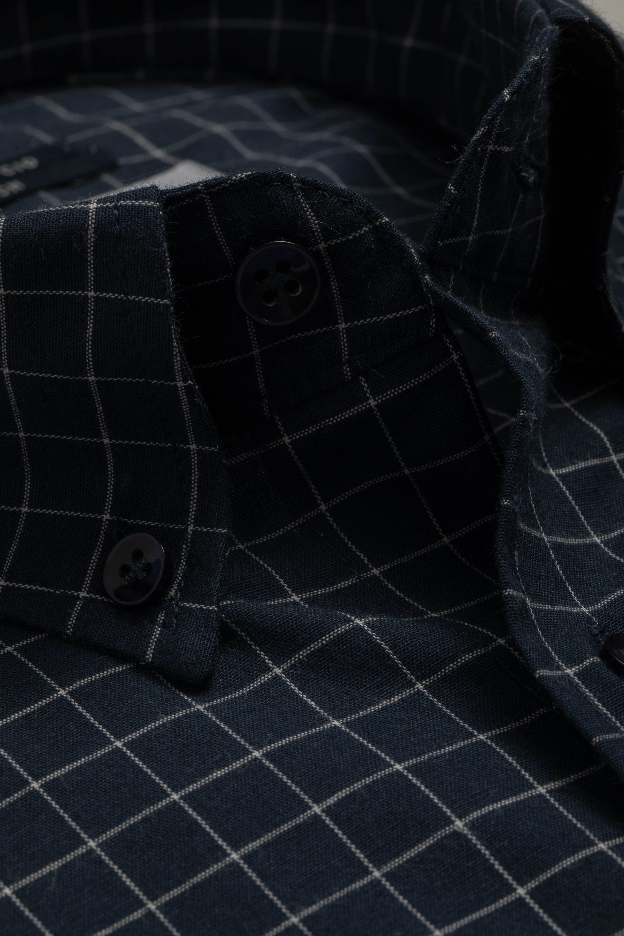 Camisa Manga Longa Regular Marinho - Diodato Alfaiataria