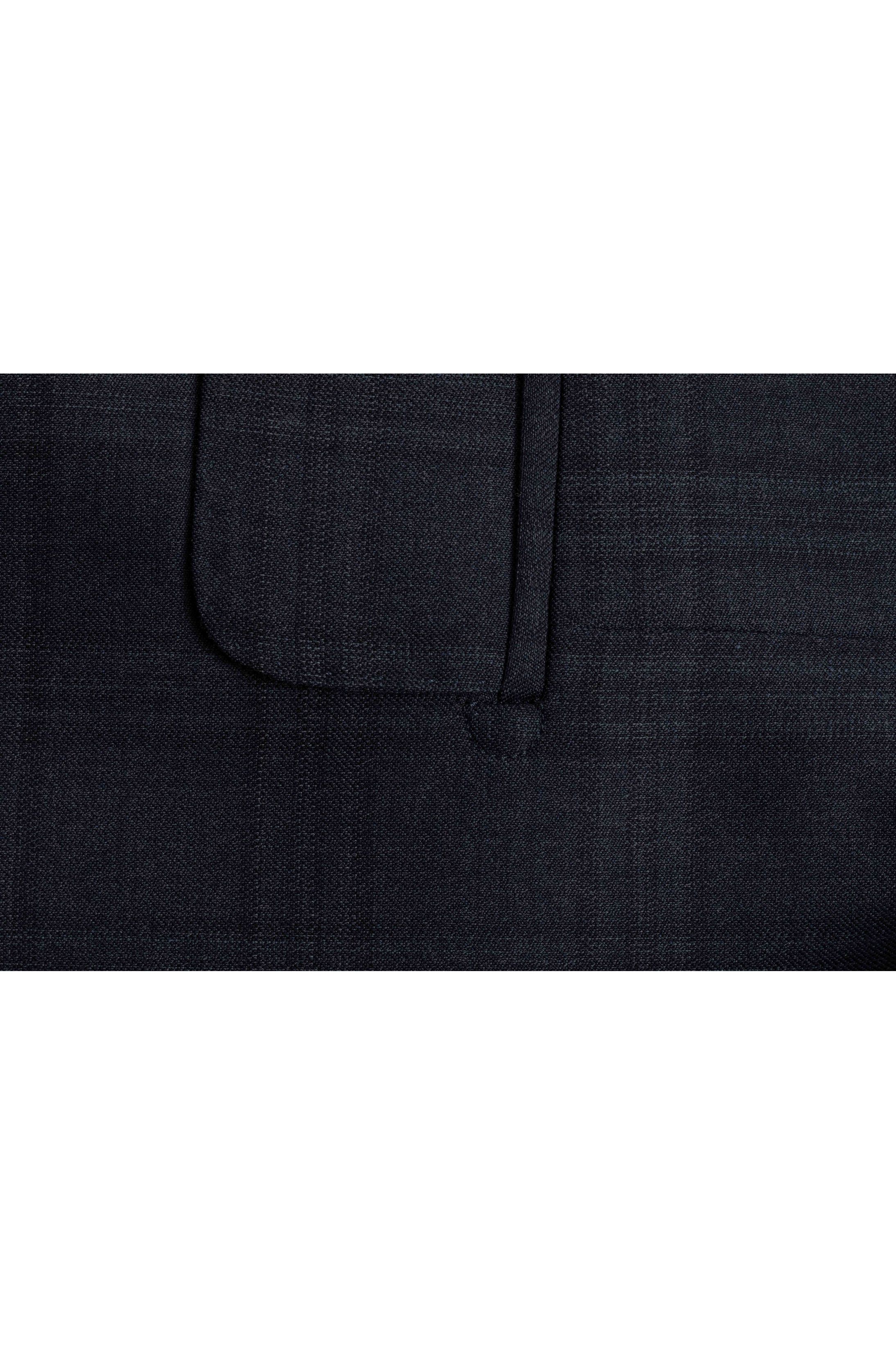 Costume Reda Super 110 Slim Window Pane Marinho 