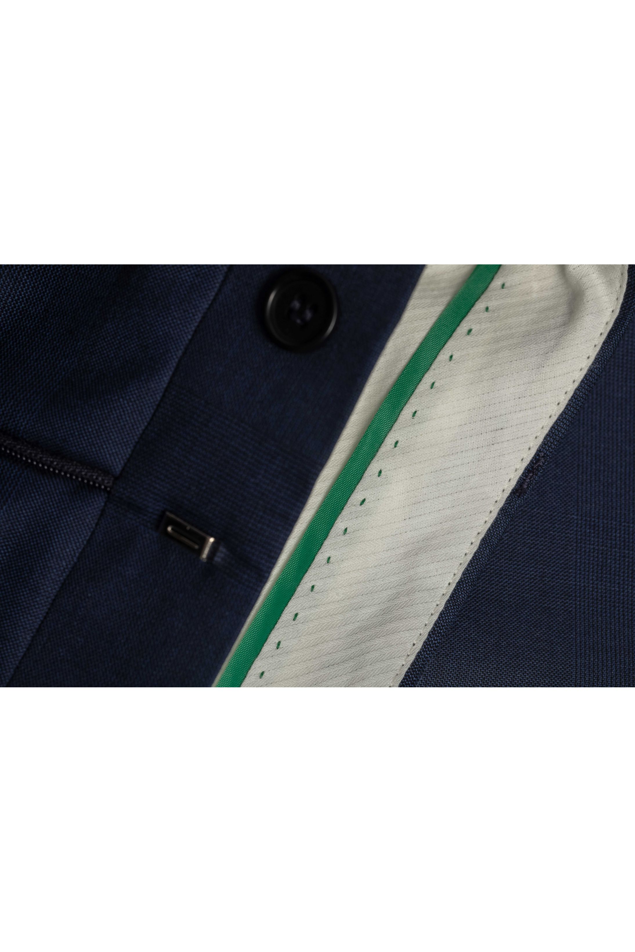 Costume Canônico Super 150 Slim Window Pane Marinho 