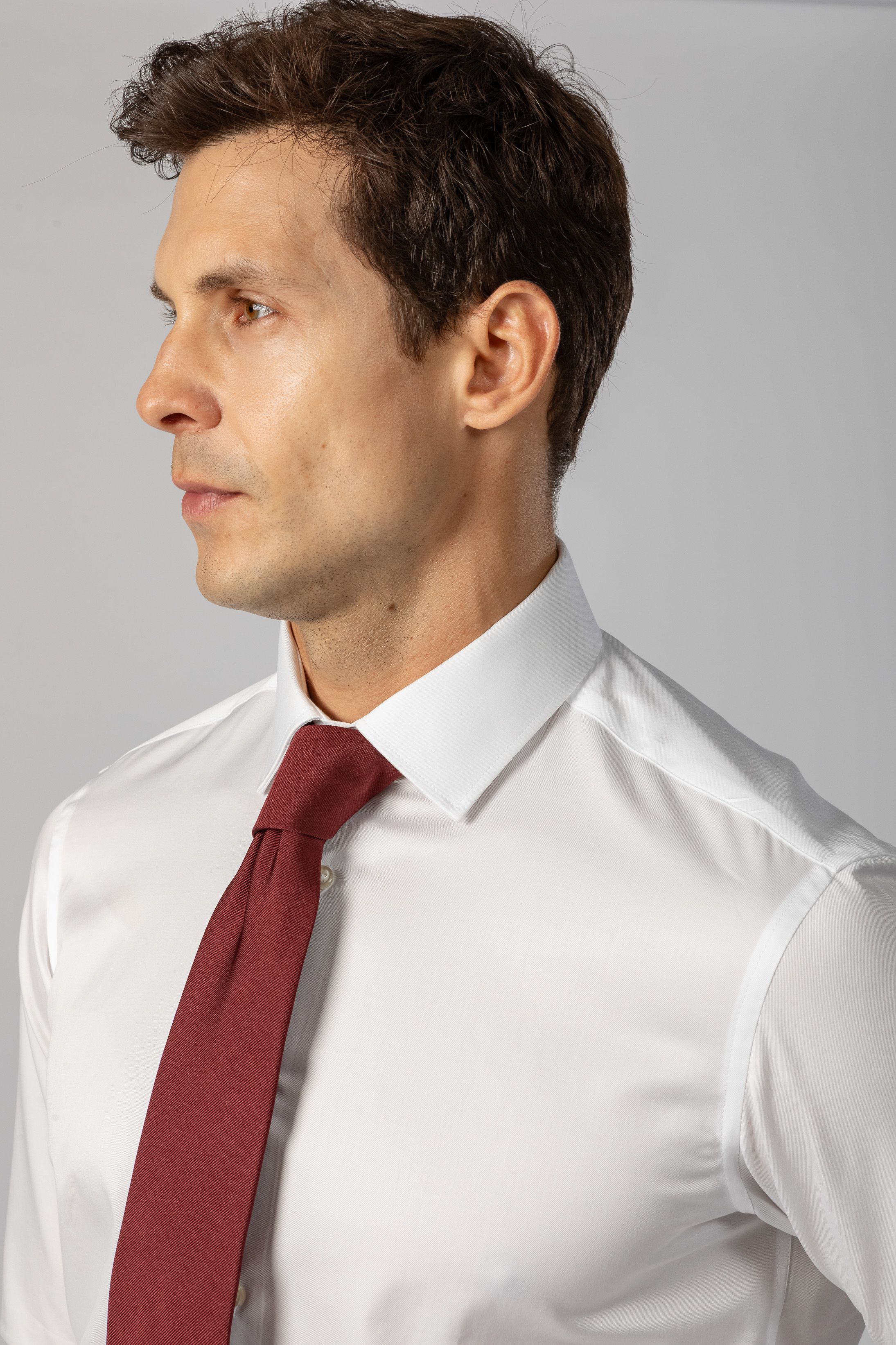 Camisa Social Slim fit Fio 140 Extra longo