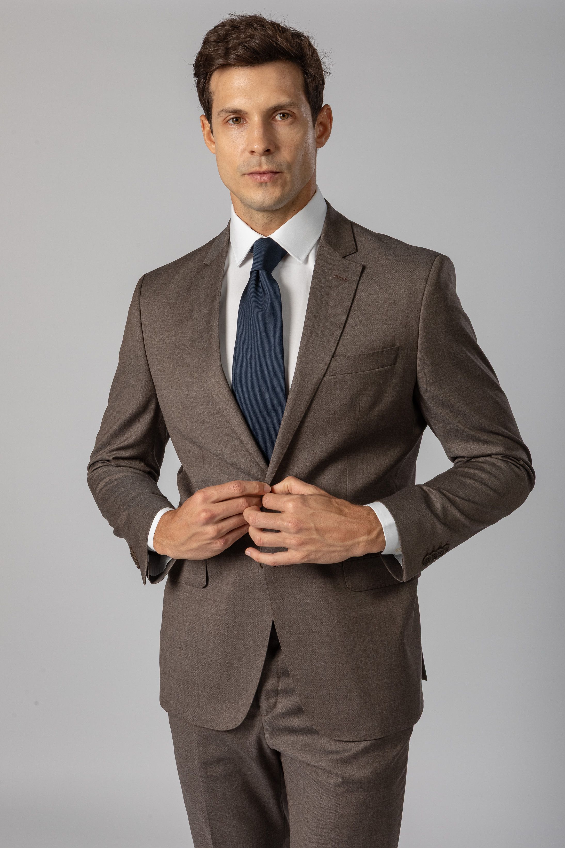 Costume Reda Super 110 Slim Castor - Diodato Alfaiataria