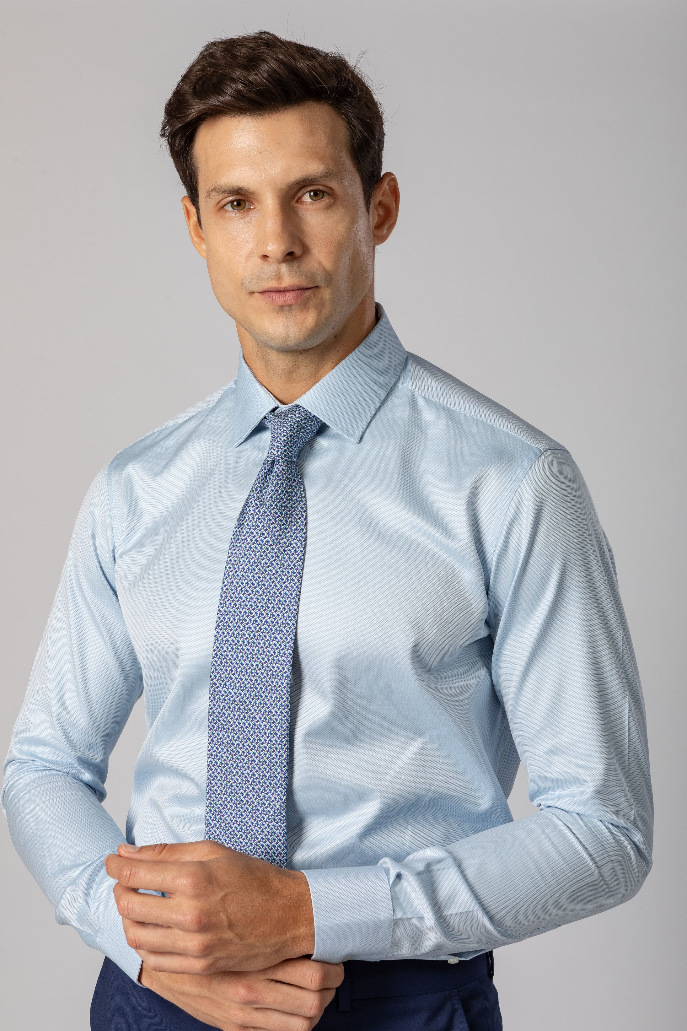 Camisa Social Slim Fit Fio 100 Pima Cotton 