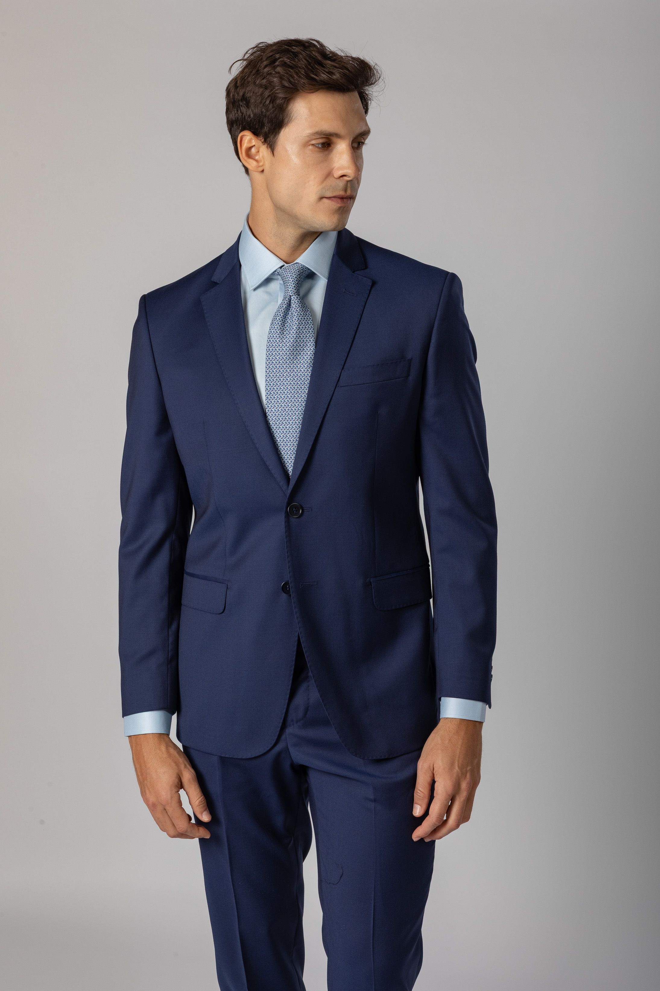 Costume Reda Super 110 Slim Azul - Diodato Alfaiataria