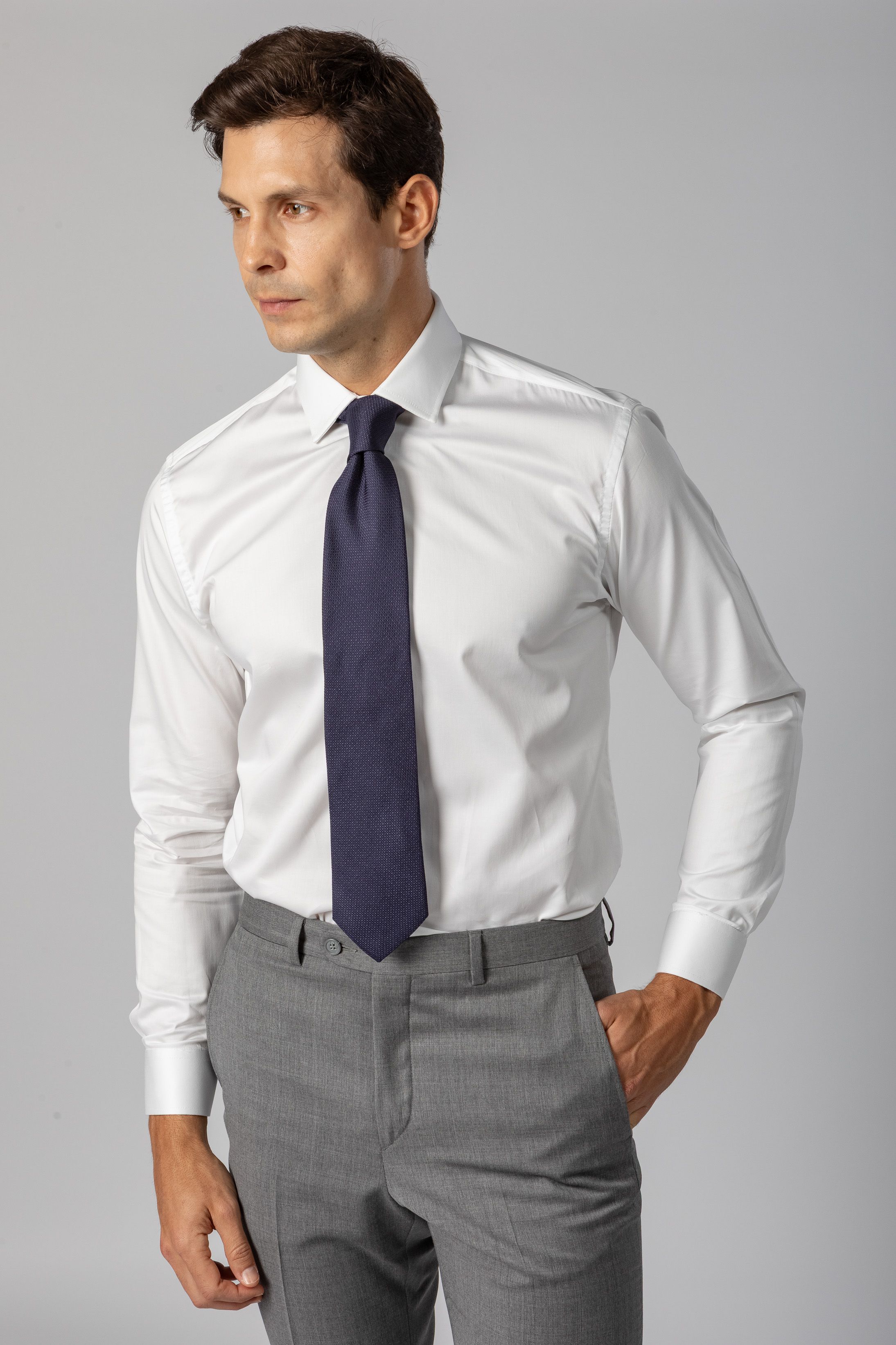 Camisa Social Slim fit fio 100 - Diodato Alfaiataria