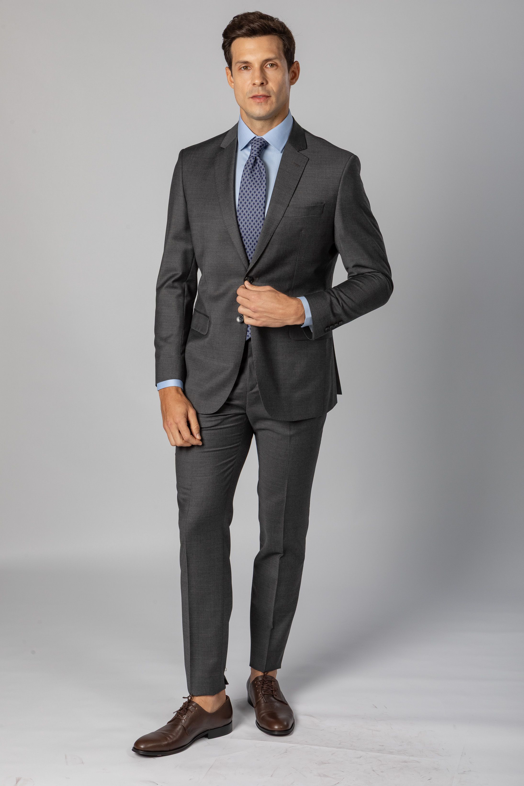 Costume Super 120 Slim Cinza Médio - Diodato Alfaiataria