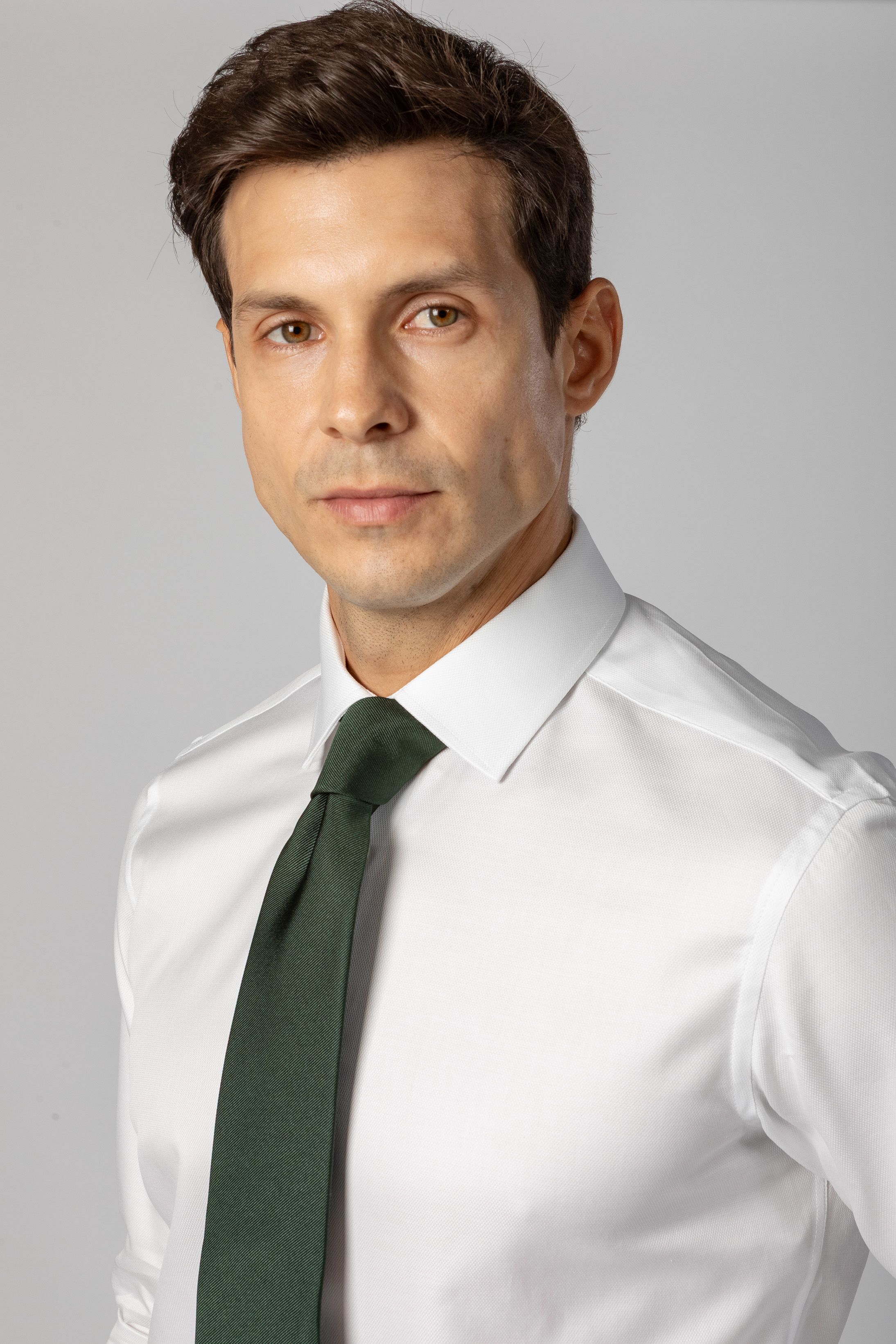 Gravata Seda Italiana Jacquard Verde